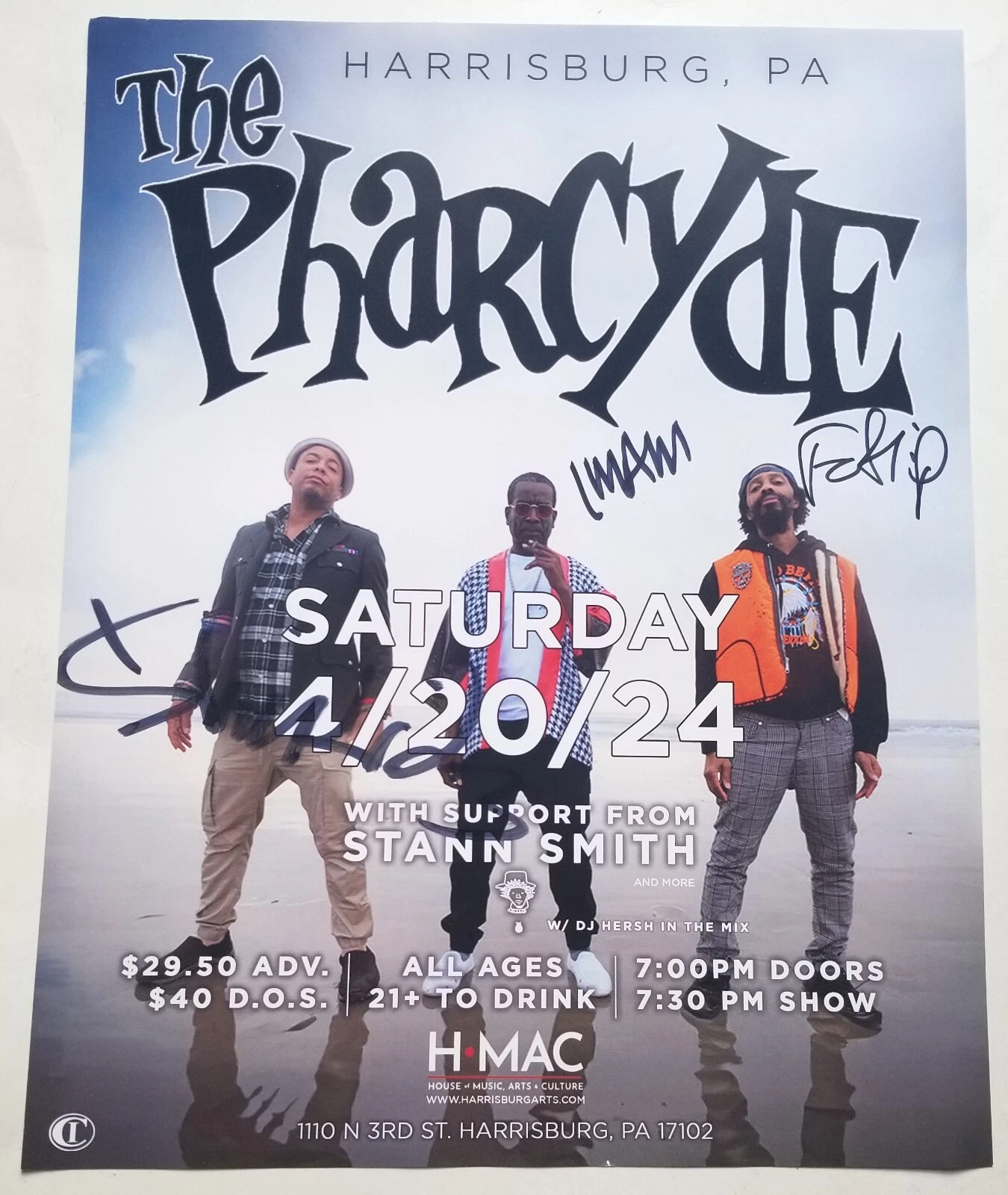 The Pharcyde rap REAL hand SIGNED Official Concert Poster #4 COA Autographed