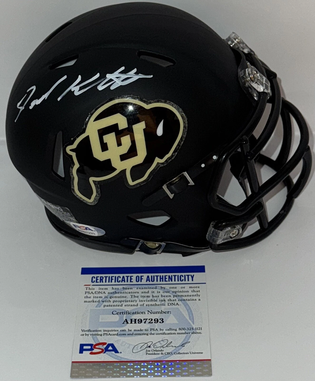 Joe Klatt Signed Autographed Colorado Buffaloes Mini Helmet PSA/DNA