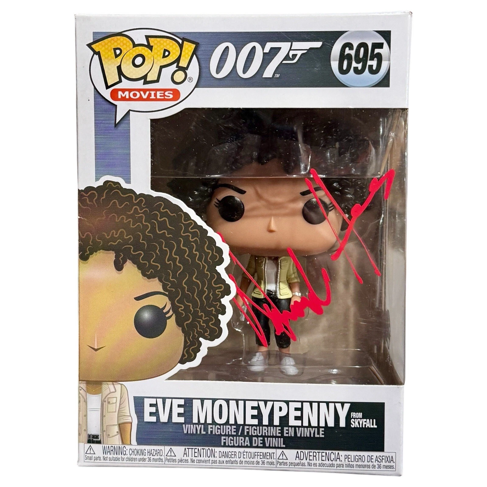 Naomie Harris Signed James Bond Eve Moneypenny Funko Pop 007 Autograph Beckett