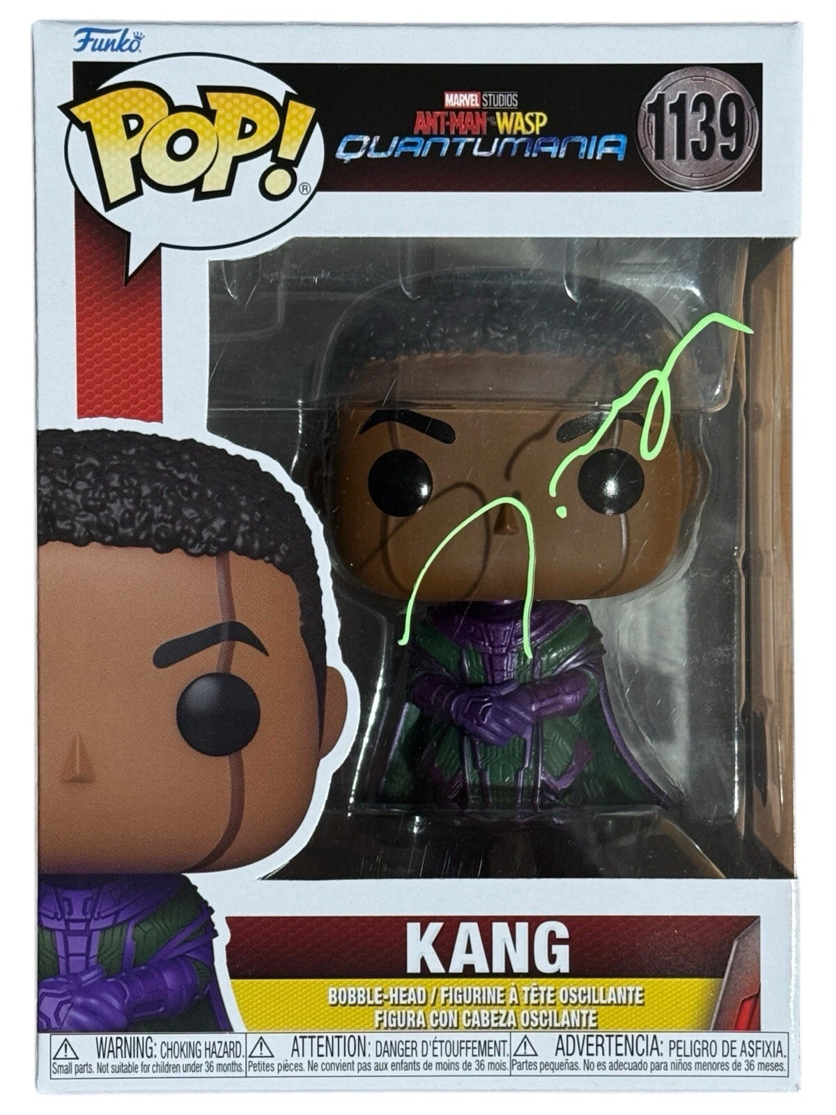Jonathan Majors Signed Ant-Man & the Wasp Quantumania Kang Funko Pop Beckett COA