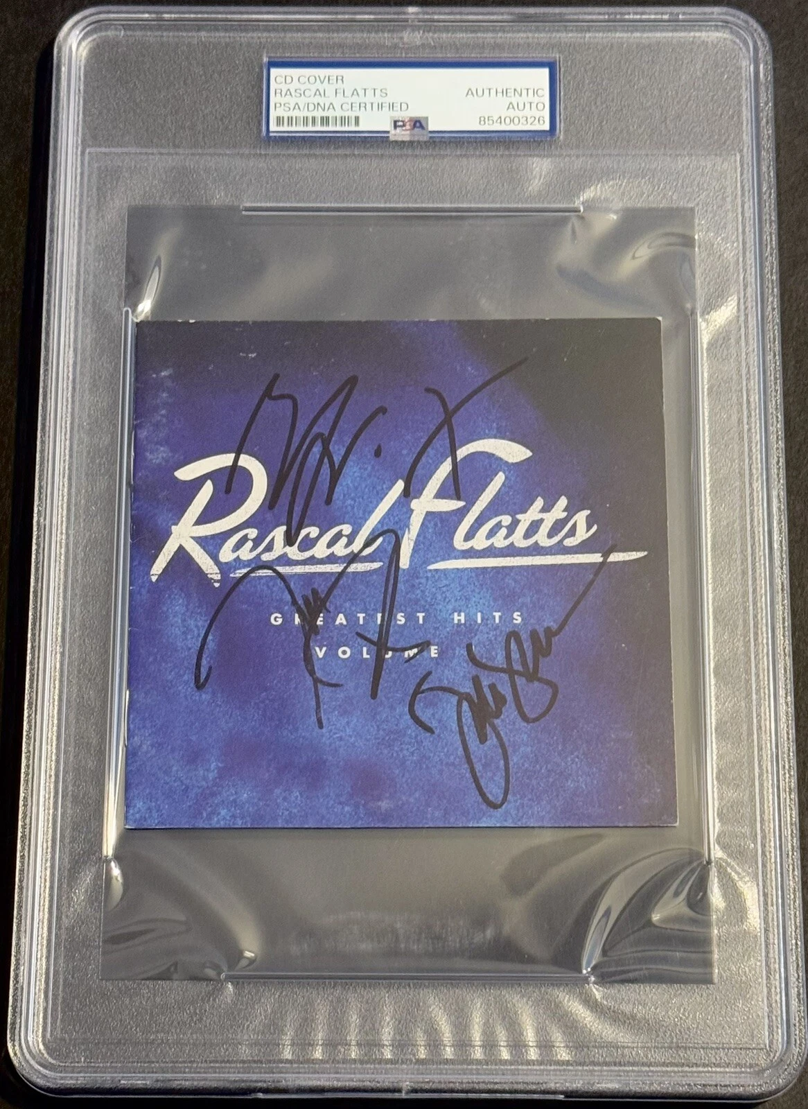 Rascal Flatts Signed Autographed Greatest Hits Cd Booklet PSA/DNA Slabbed All 3