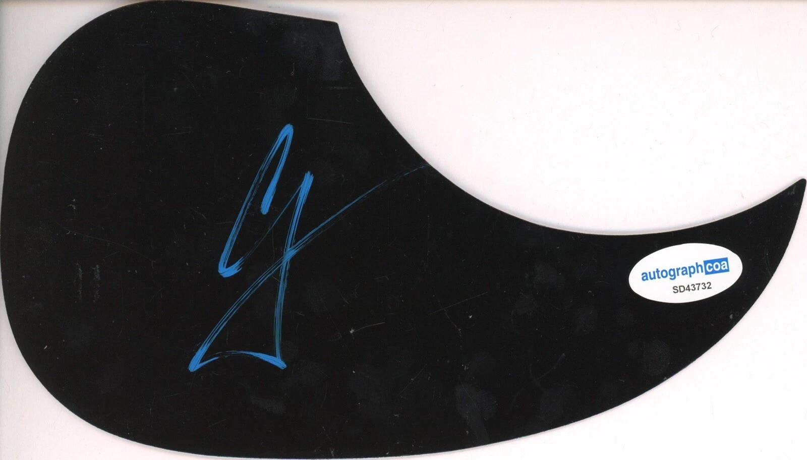 AJ MCLEAN SIGNED AUTOGRAPH ACOUSTIC GUITAR PICKGUARD ACOA BACKSTREET BOYS