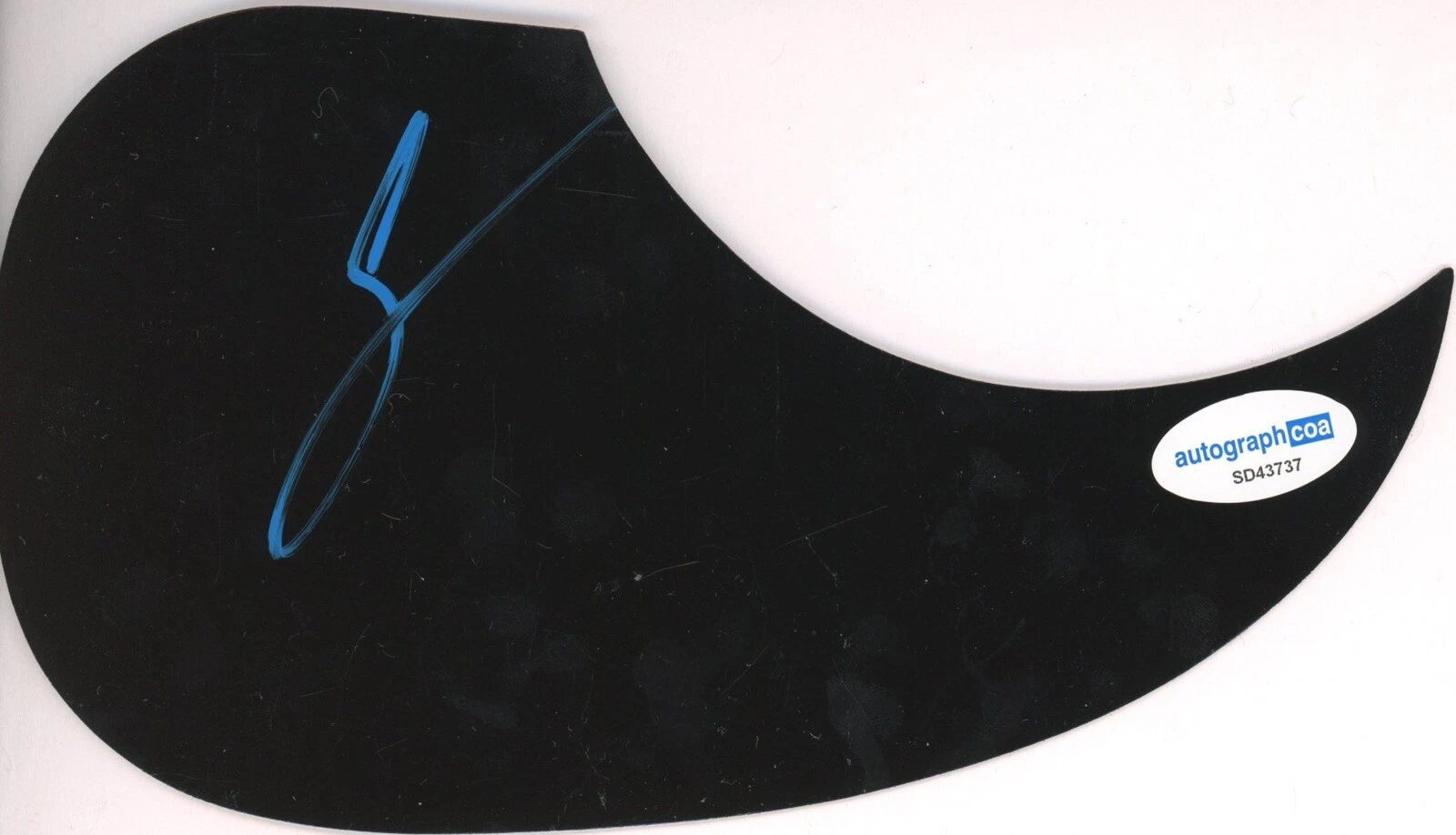 AJ MCLEAN SIGNED AUTOGRAPH ACOUSTIC GUITAR PICKGUARD ACOA BACKSTREET BOYS