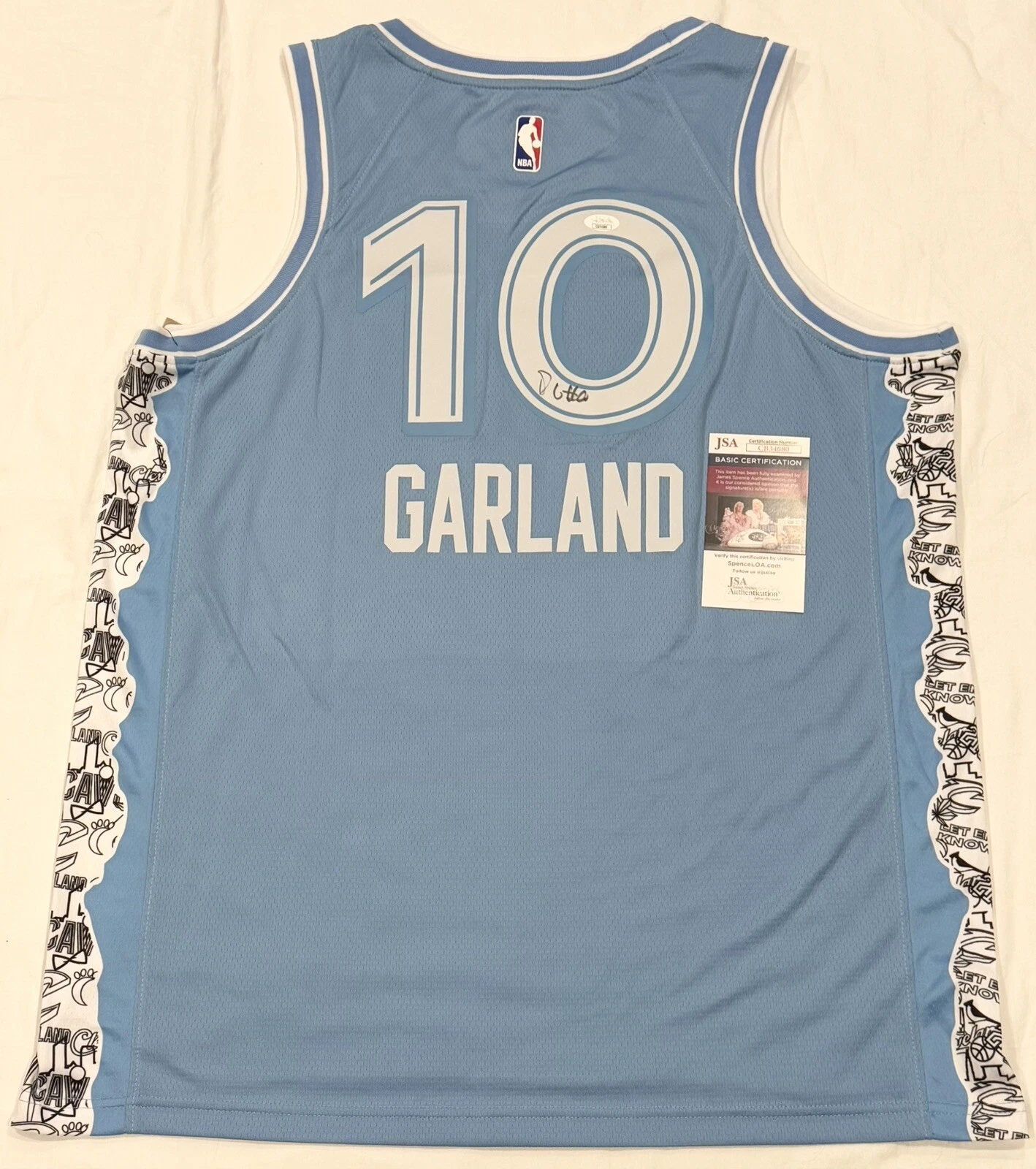 Darius Garland Signed Autographed Cleveland Cavaliers City Connect Jersey JSA
