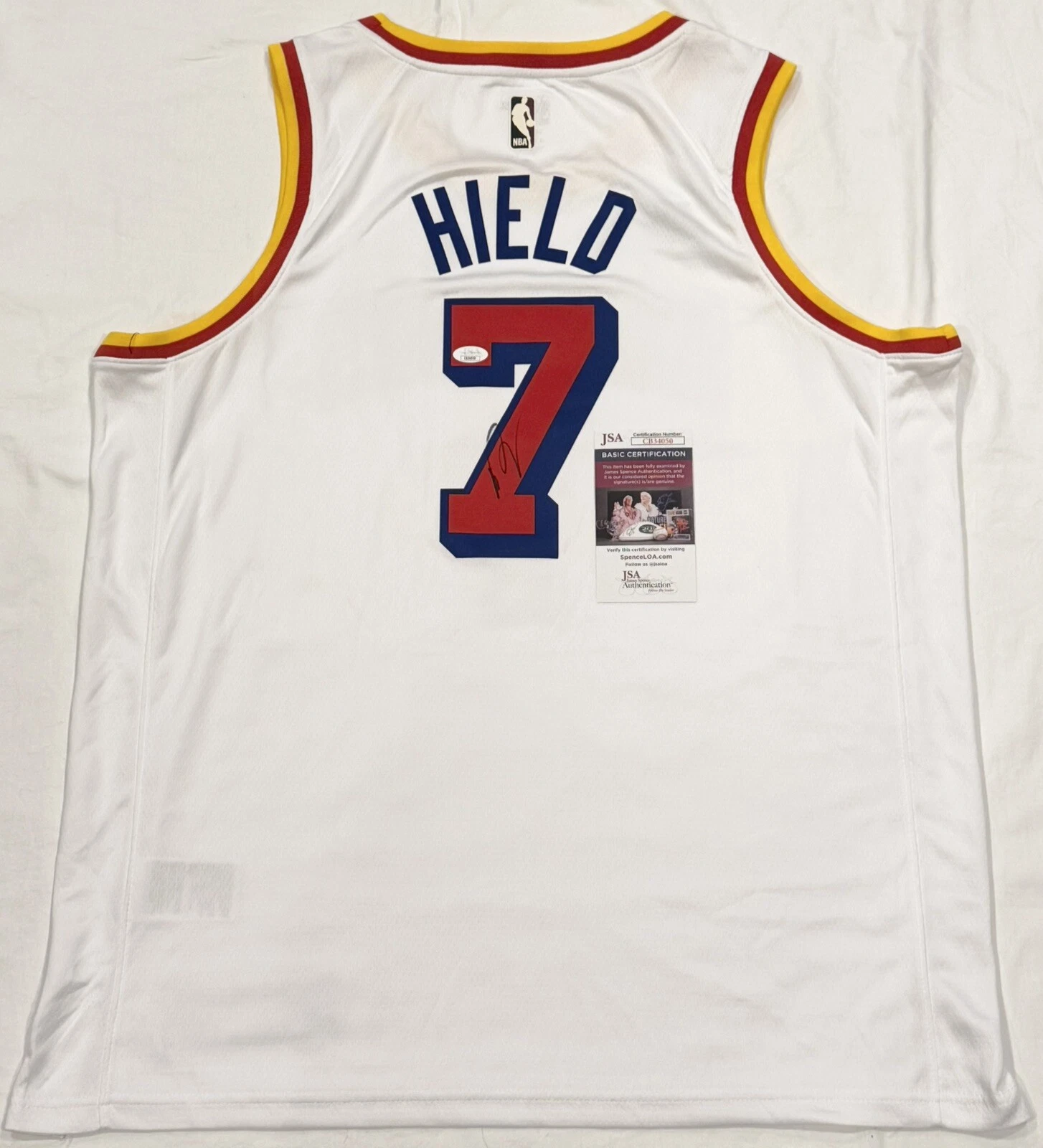 Buddy Hield Signed Autographed Golden State Warriors Jersey JSA COA