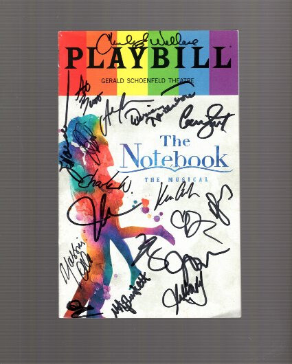THE NOTEBOOK HAND SIGNED NEW YORK CITY PLAYBILL+COA SIGNED BY CAST ON COVER
