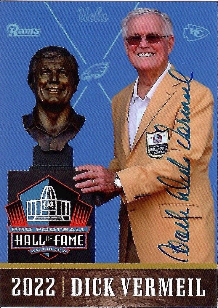 DICK VERMEIL SIGNED 2022 COLLECTORS EDITION FOOTBALL CARD+COA HOF COACH