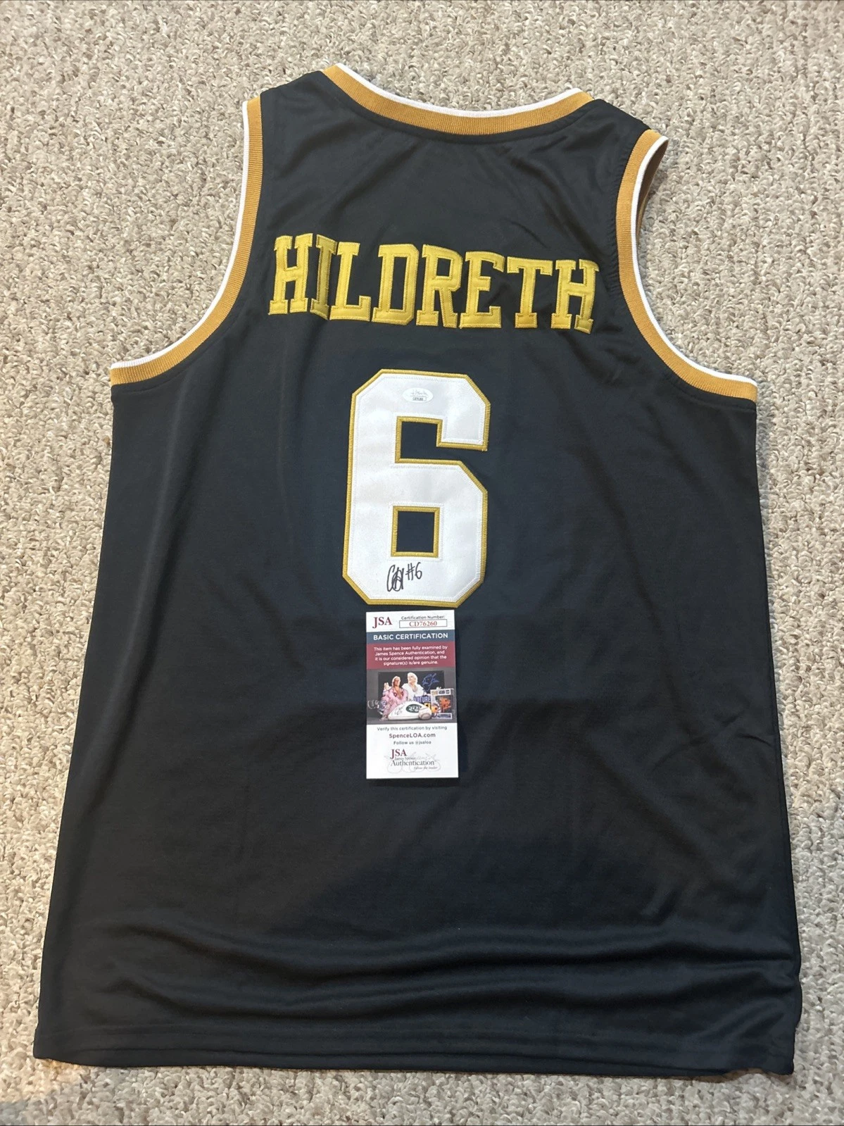 WAKE FOREST DEMON DEACONS- CAMERON HILDRETH SIGNED AUTOGRAPH JERSEY JSA COA COLLECTIBLE MEMORABILIA