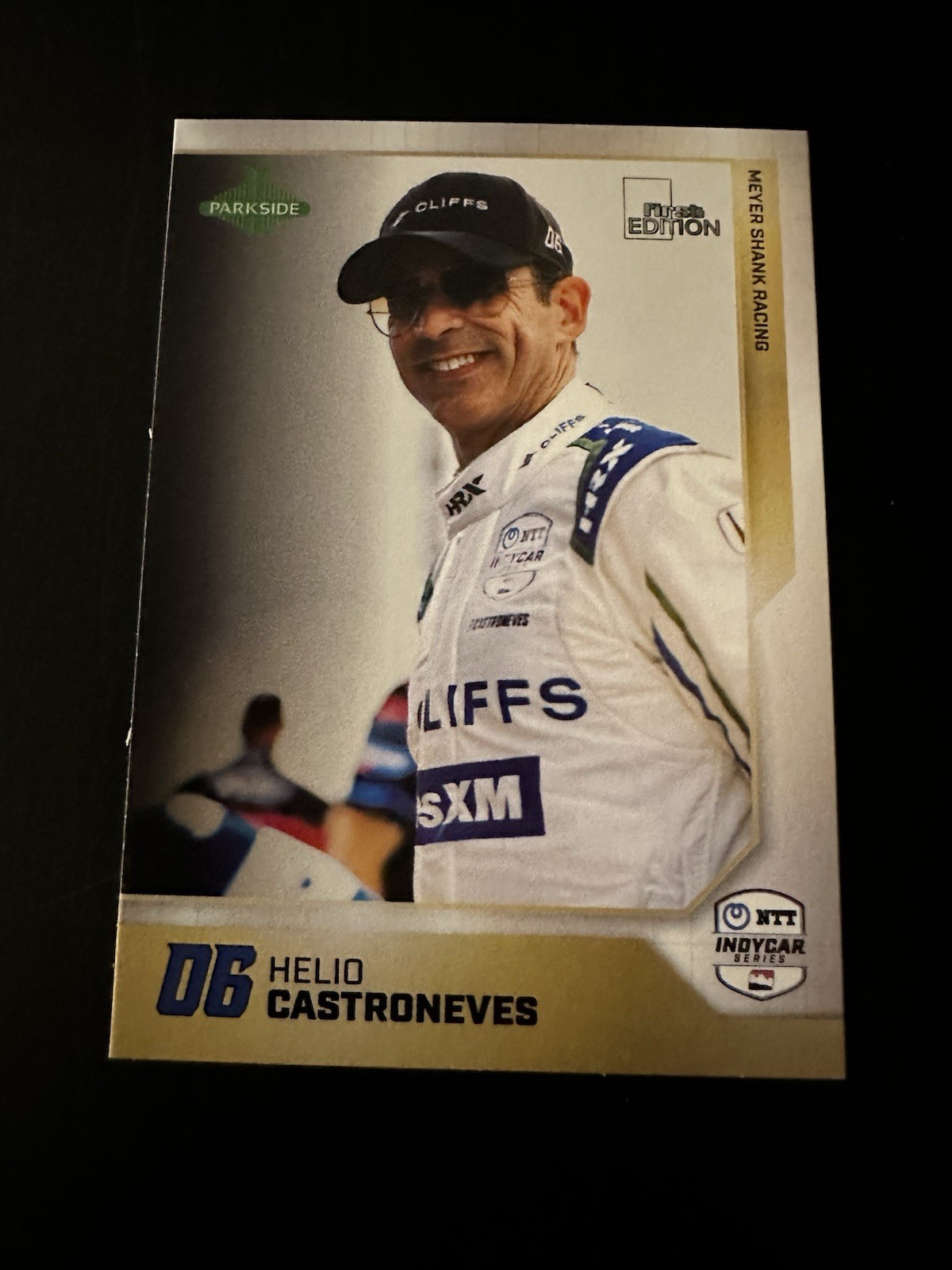 2025 PARKSIDE FIRST EDITION INDY CAR TRADING CARD 500 HELIO CASTRONEVES COLLECTIBLE MEMORABILIA