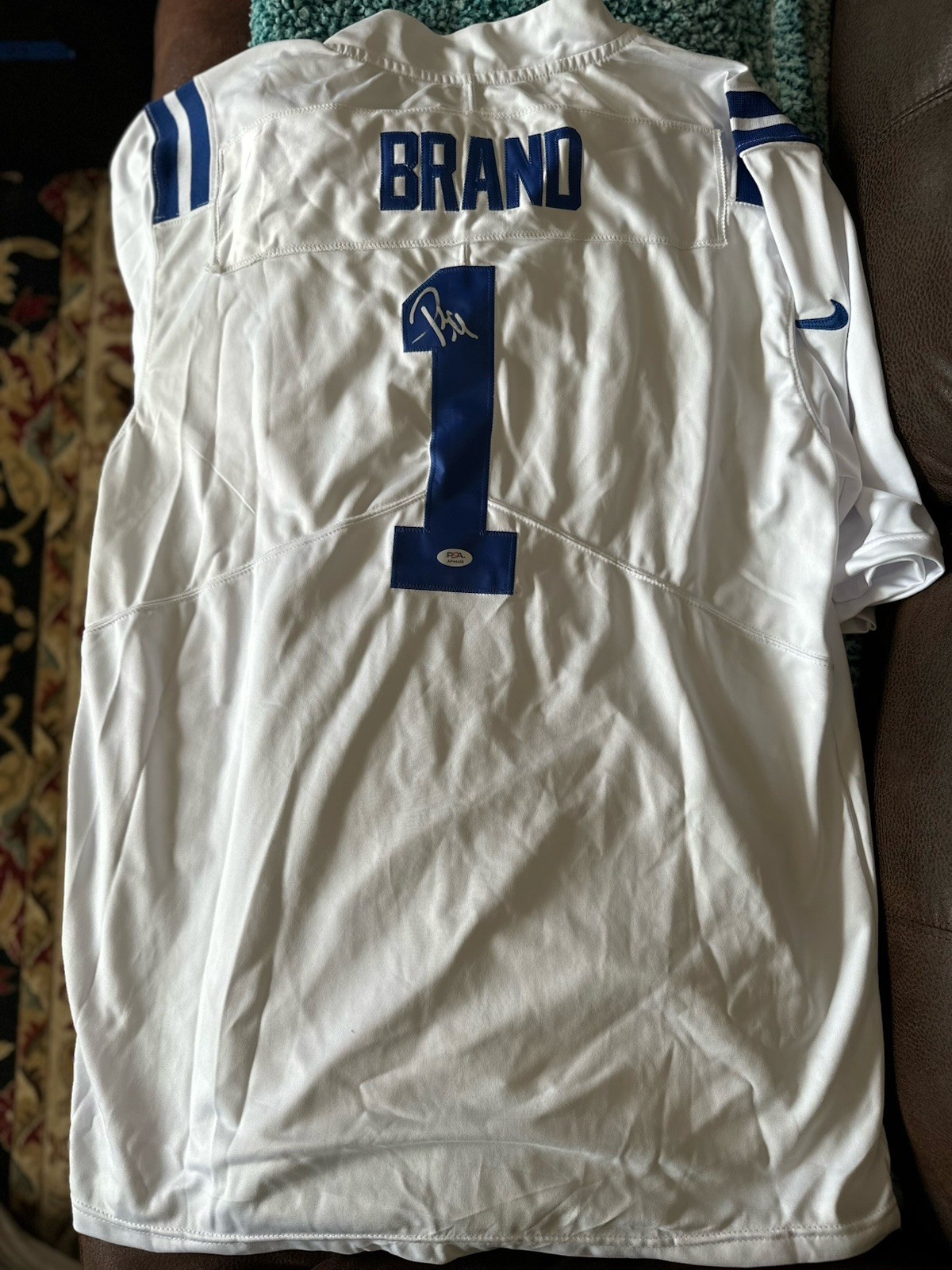 Pat McAfee SIGNED Indianapolis Colts Jersey XL PSA/DNA Authenticated COA