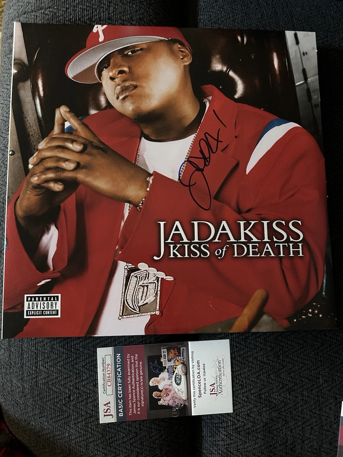 Jadakiss SIGNED Kiss Of Death Record ALBUM JSA Authenticated COA Rap