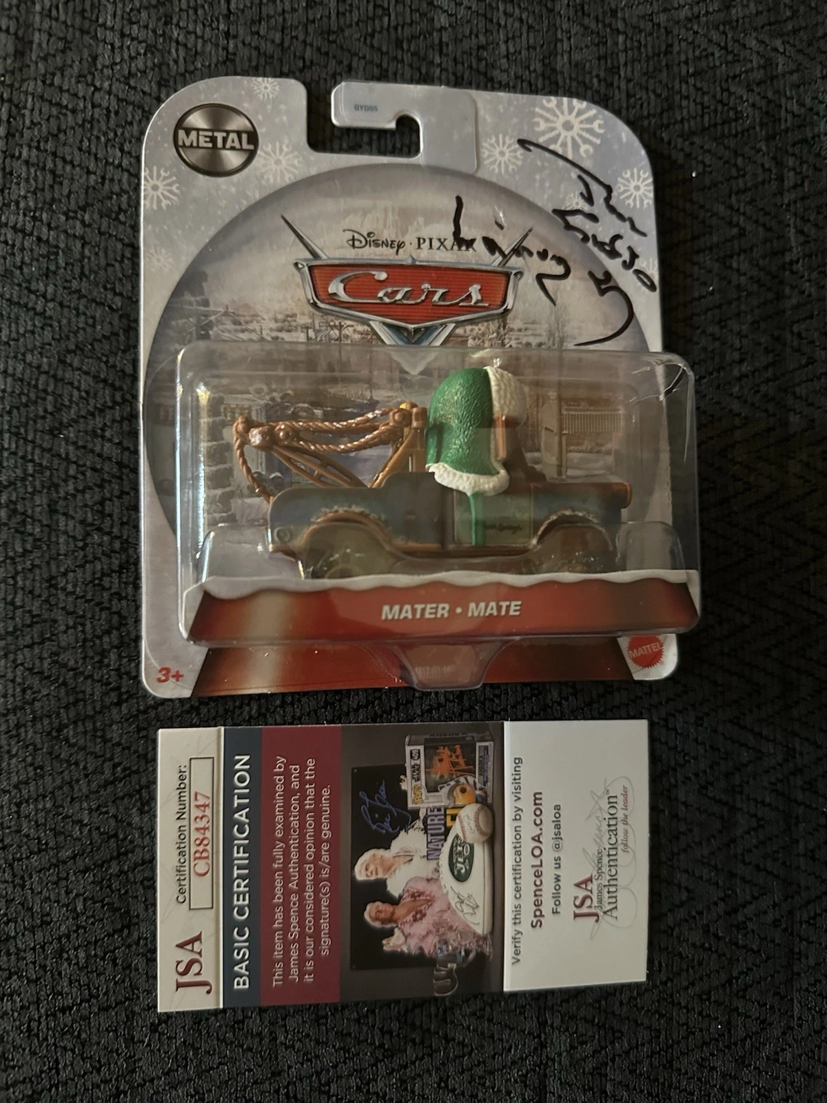 Larry The Cable Guy Signed 1:64 Diecast JSA Authenticated COA Tow Mater Cars