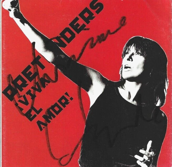 Chrissie Hynde of The Pretenders SIGNED Viva El Amor CD Cover COA Autographed