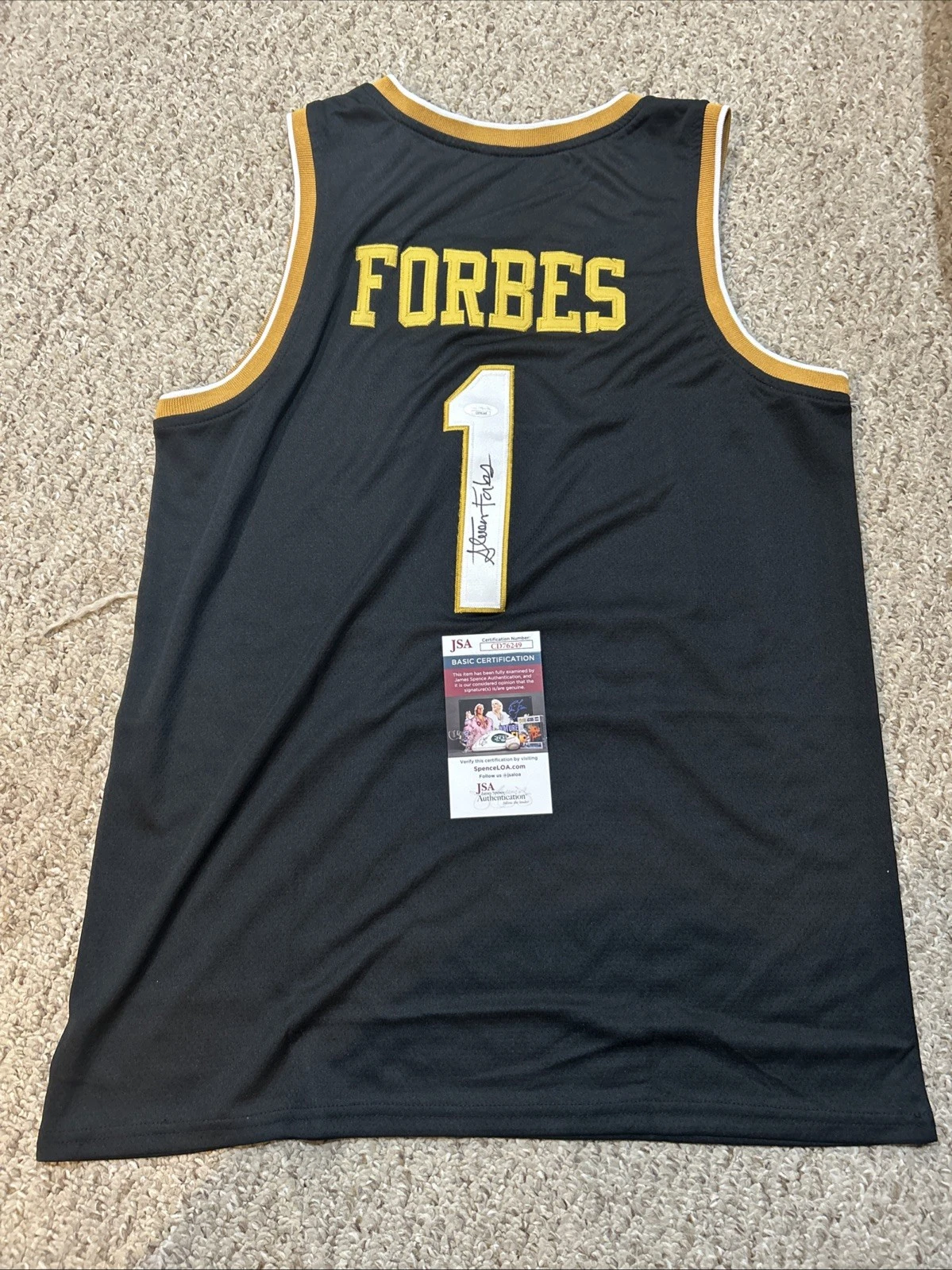 WAKE FOREST DEMON DEACONS- STEVE FORBES SIGNED AUTOGRAPH JERSEY JSA COA COACH COLLECTIBLE MEMORABILIA