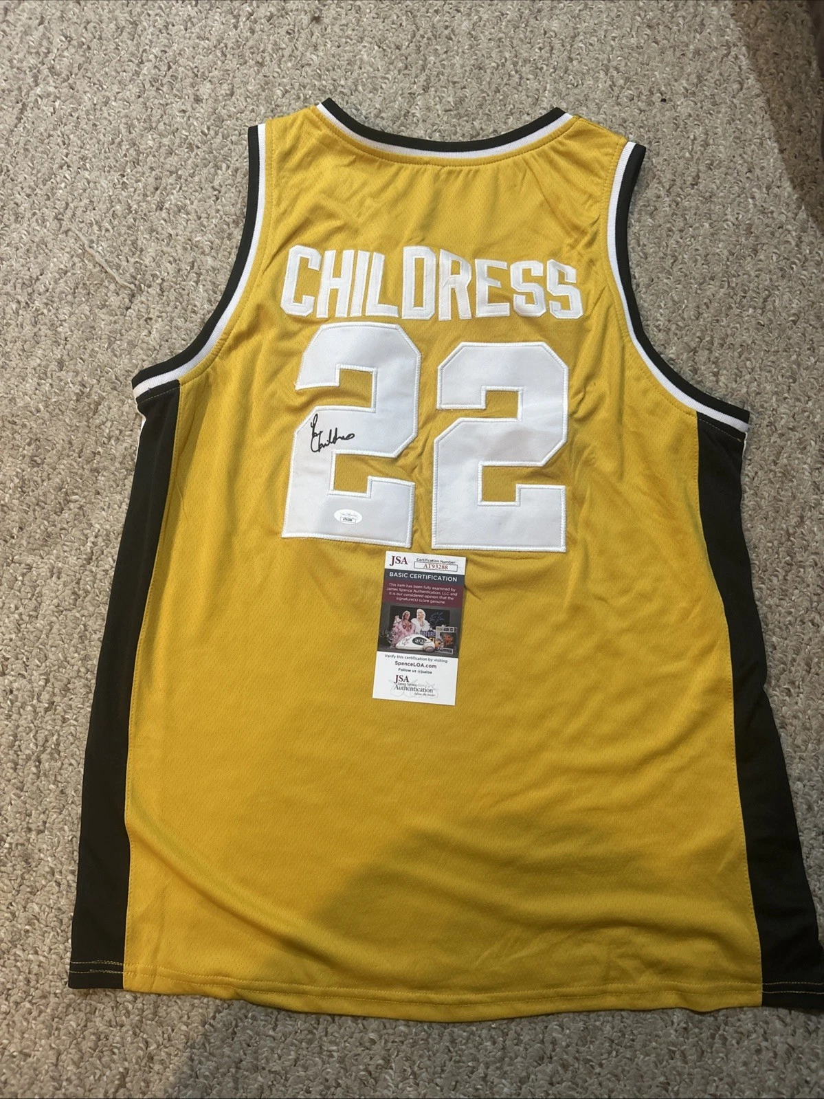 WAKE FOREST DEMON DEACONS- RANDOLPH CHILDRESS SIGNED AUTOGRAPH JERSEY JSA COA COLLECTIBLE MEMORABILIA