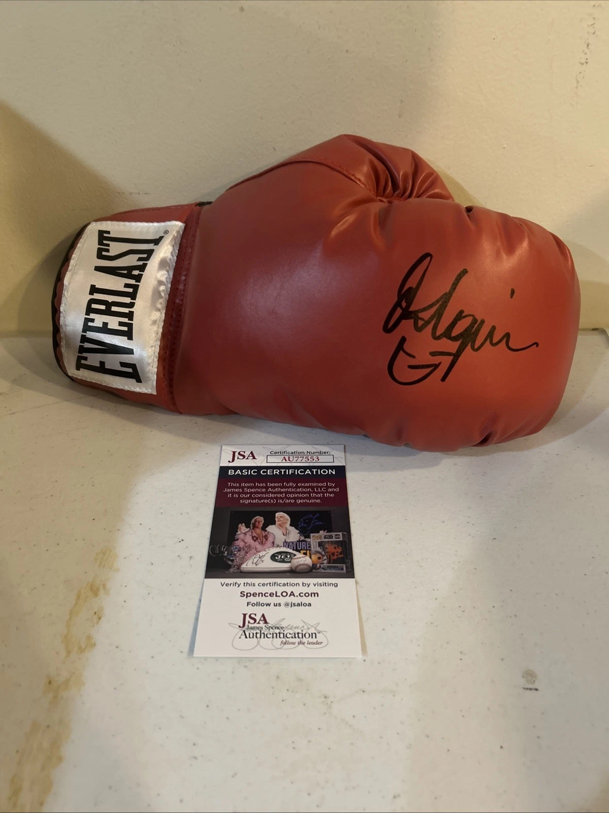 O’SHAQUIE FOSTER SIGNED AUTOGRAPH BOXING GLOVE JSA COA EVERLAST WBC CHAMP SHOCK