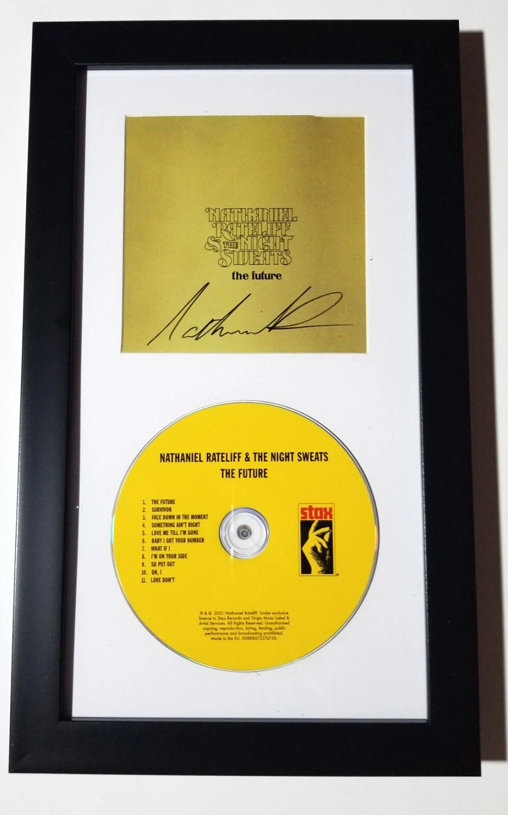 Nathaniel Rateliff REAL SIGNED The Future CD Framed Display #1 COA Autographed