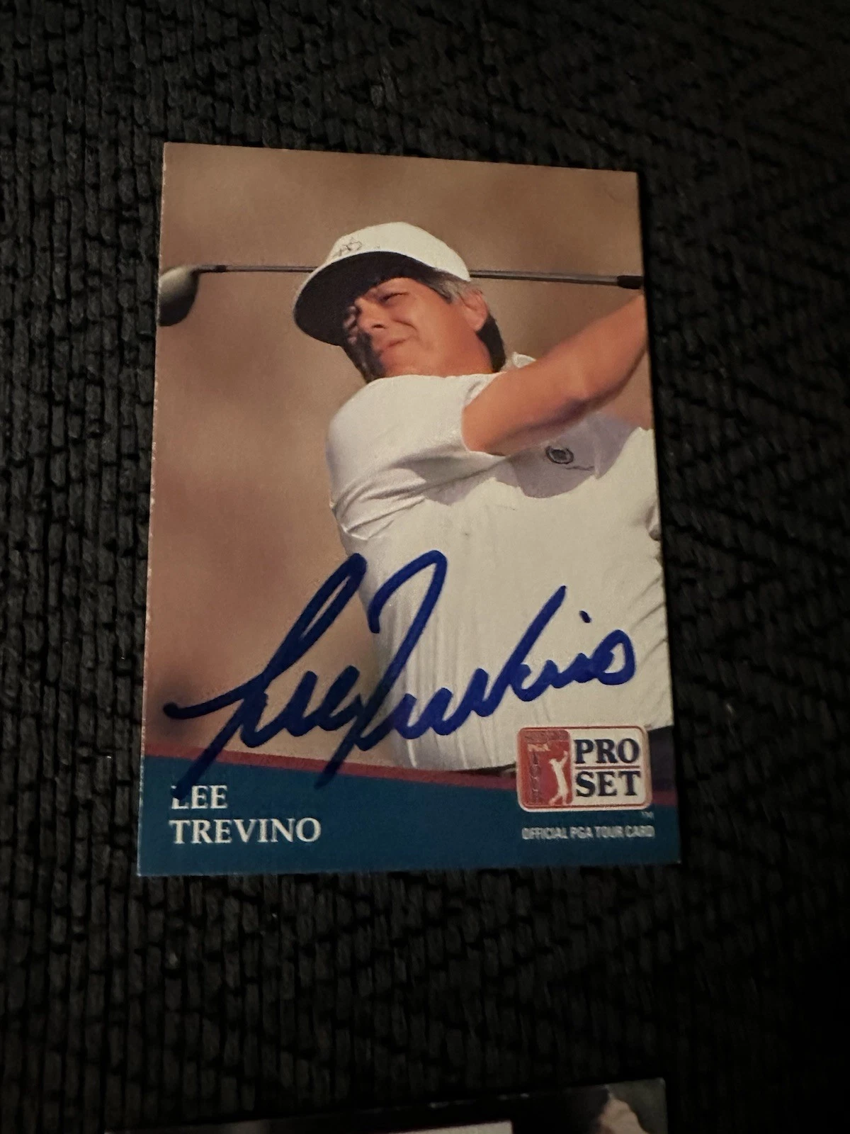 Lee Trevino Signed Pga Tour Golf Card Autographed
