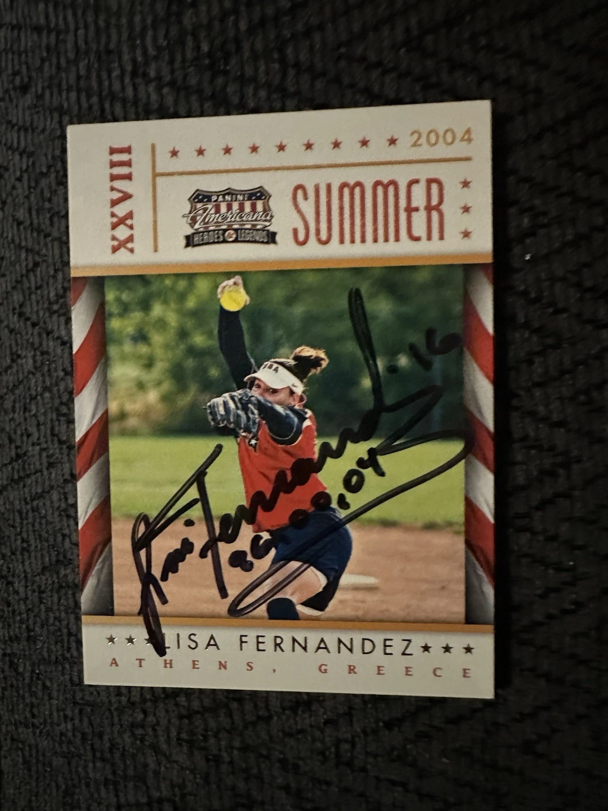 Lisa Fernandez Signed Trading Card Autographed Softball Legend