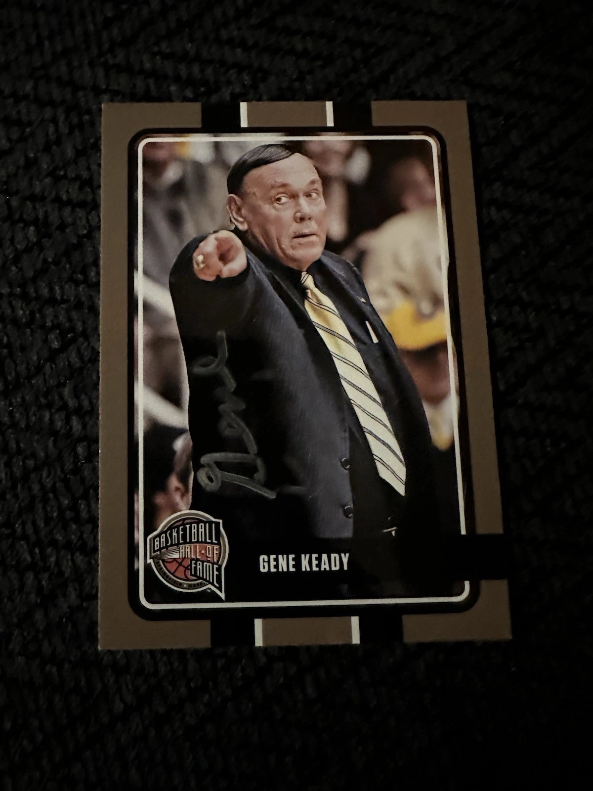 Gene Keady Signed In Person Trading Card Autographed Hall Of Fame
