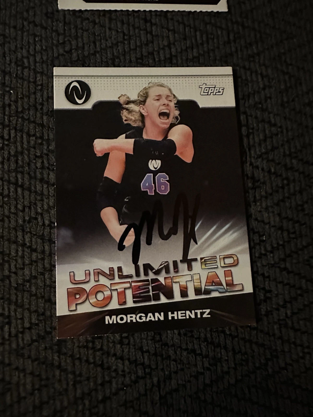 Morgan Hentz Signed In Person Trading Card Autographed