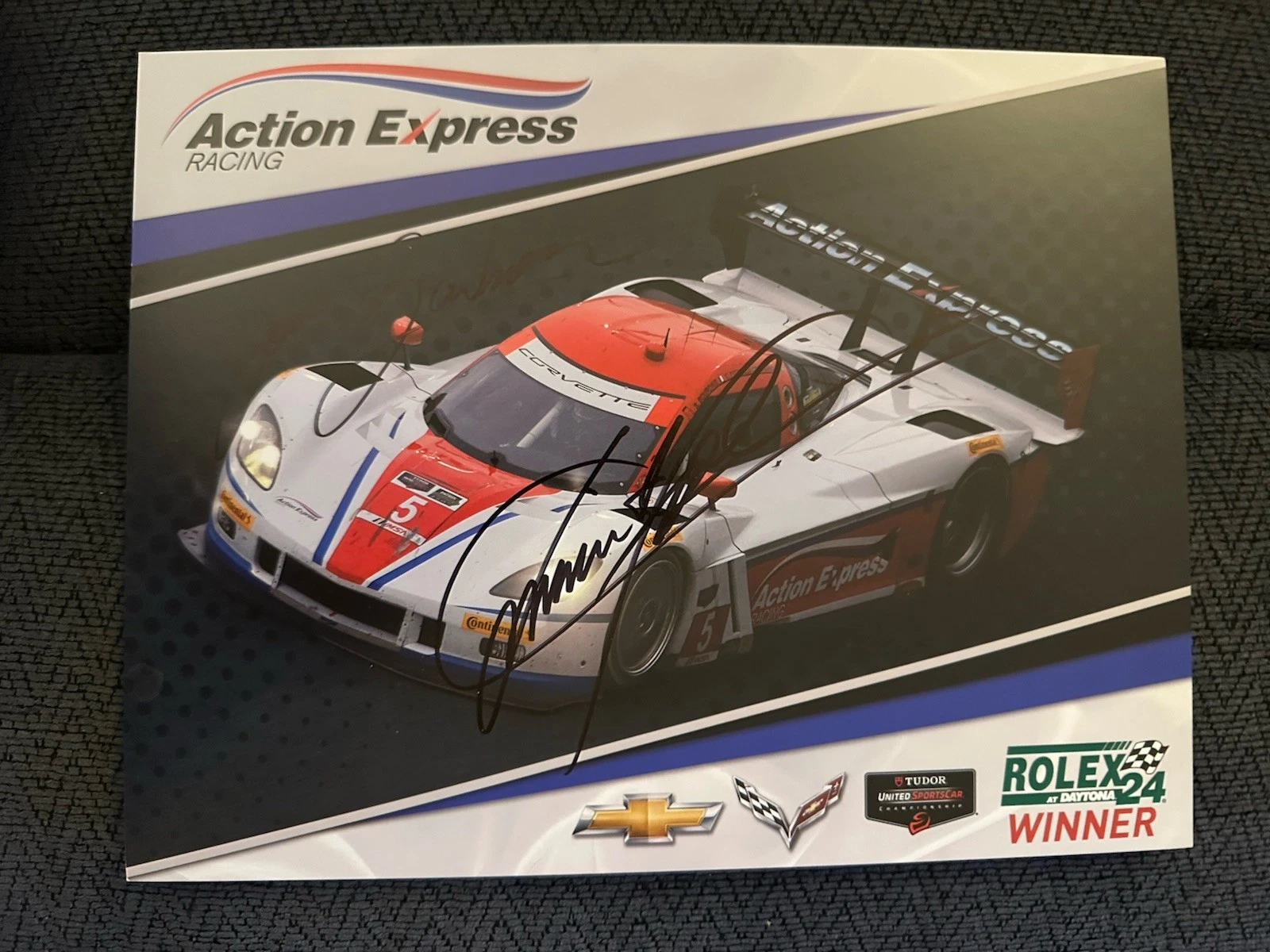 Christian Fittipaldi Joao Barbosa Signed Promo Hero Card IMSA Racing