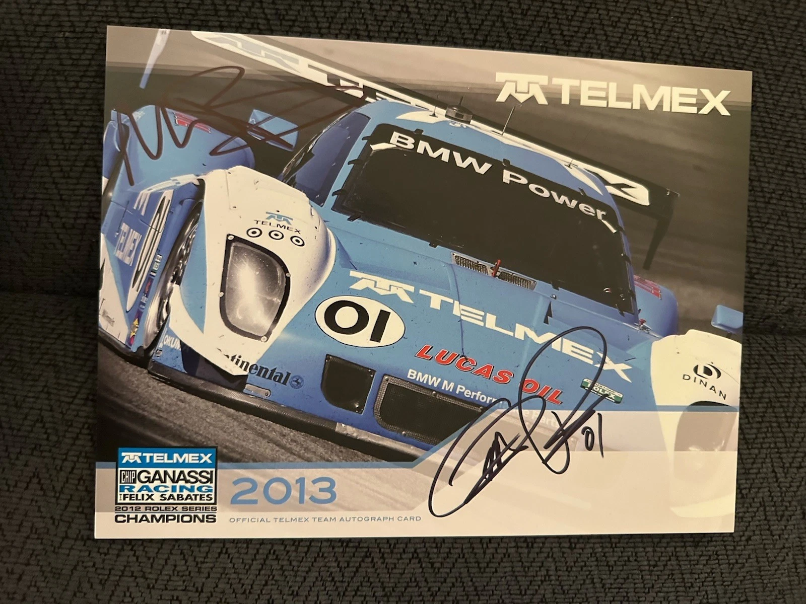 Scott Pruett Memo Rojas Signed Promo Hero Card IMSA Racing