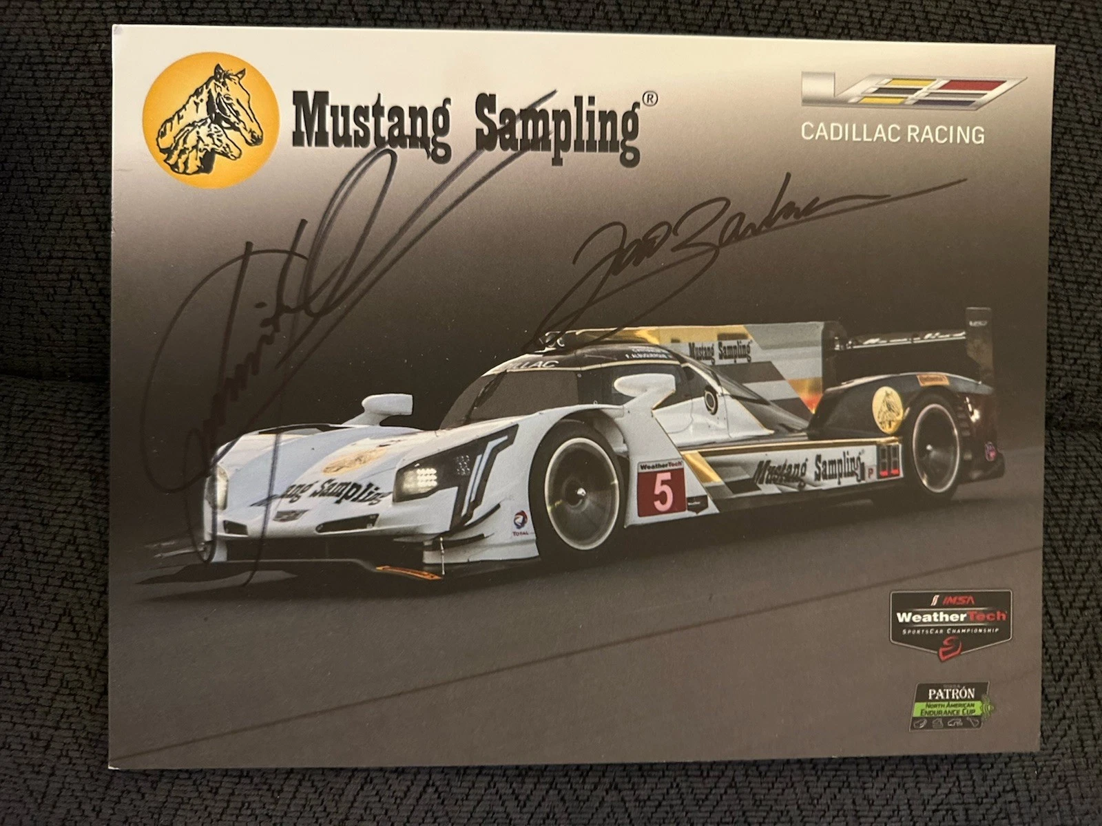 Christian Fittipaldi Joao Barbosa Signed Promo Hero Card IMSA Racing