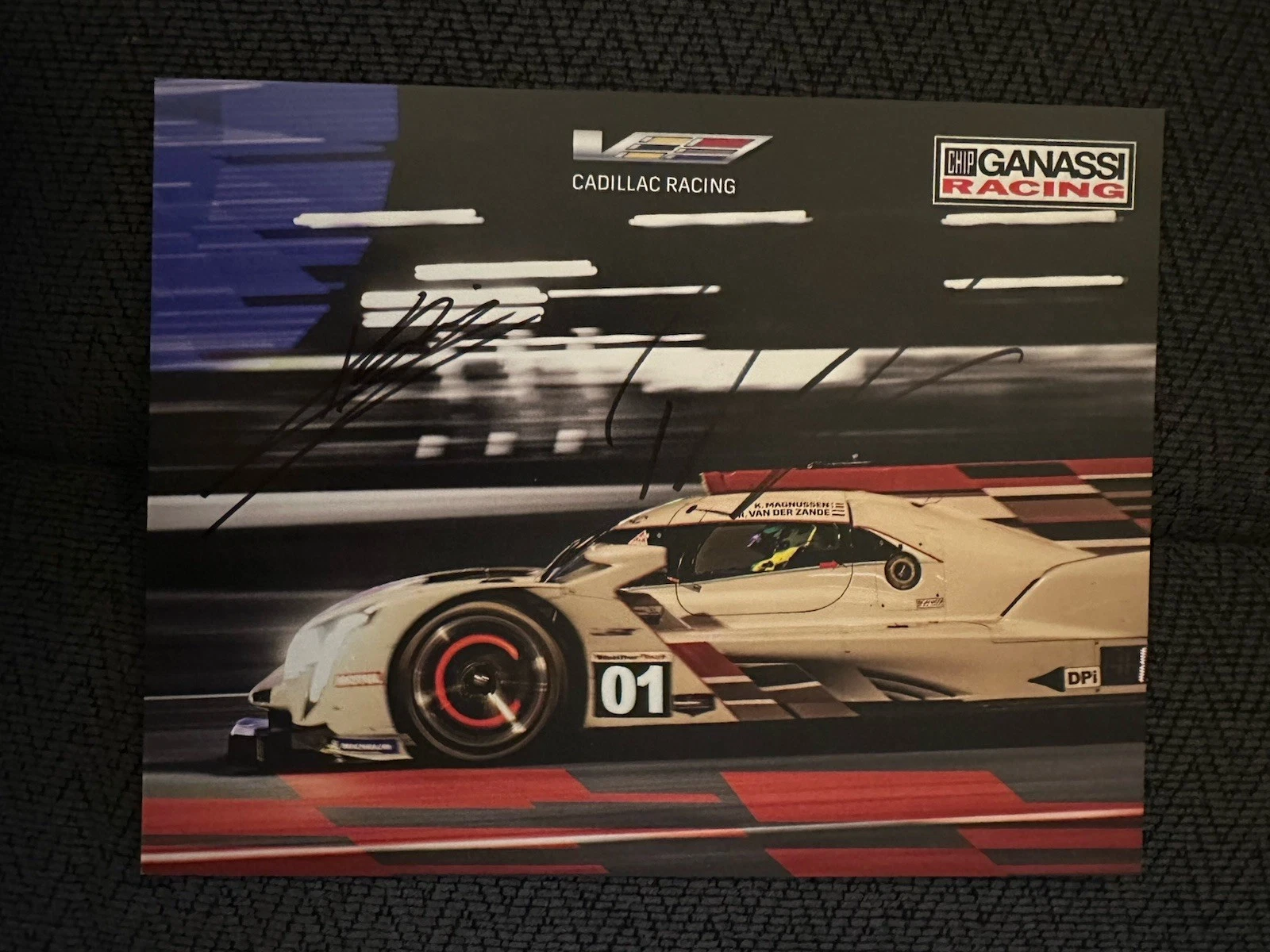 Kevin Magnussen Renger Van Der Zande Signed Promo Hero Card IMSA Racing