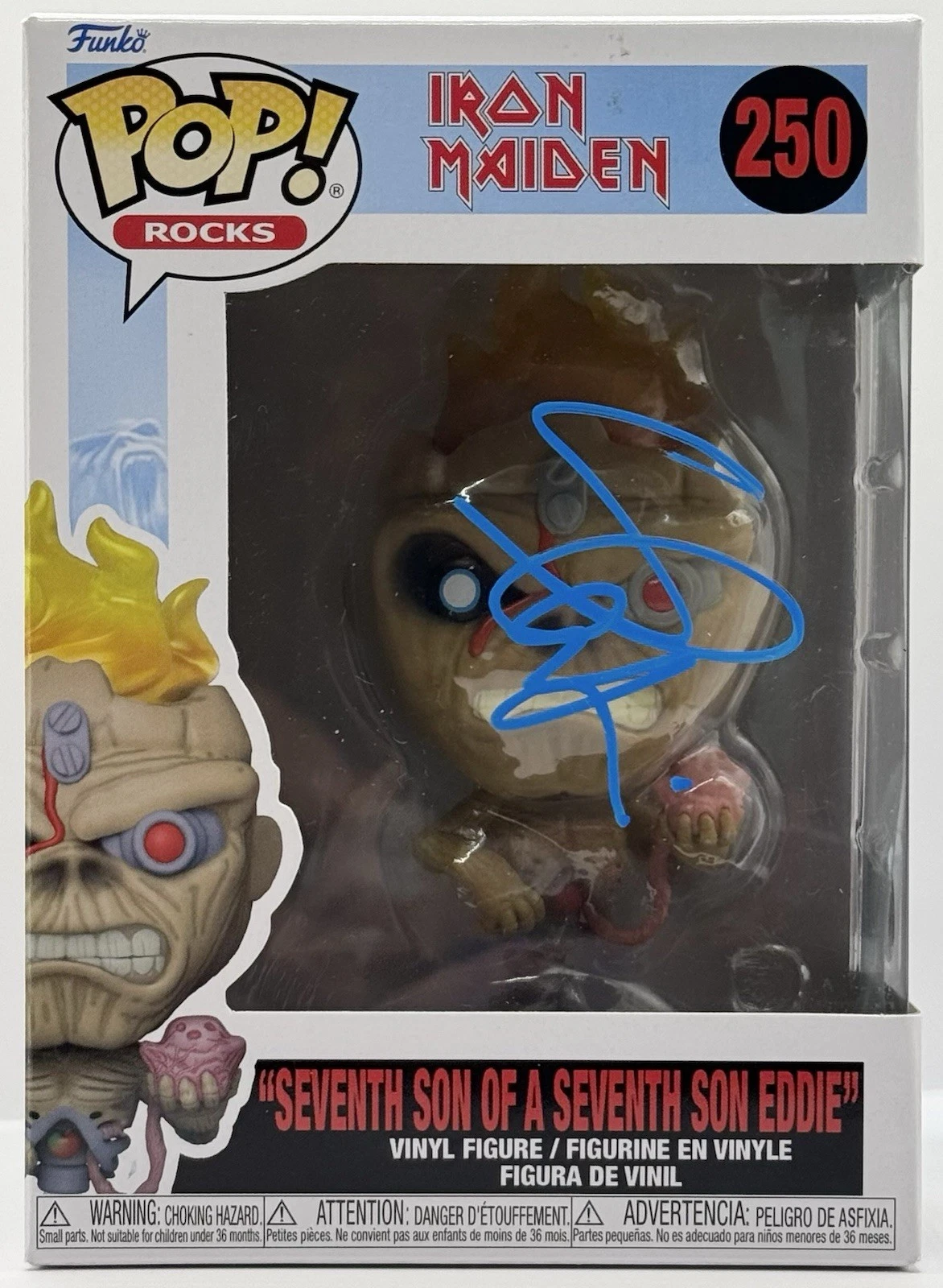 Steve Harris Signed Autographed Iron Maiden Son Eddie Funko Pop BAS Beckett COA