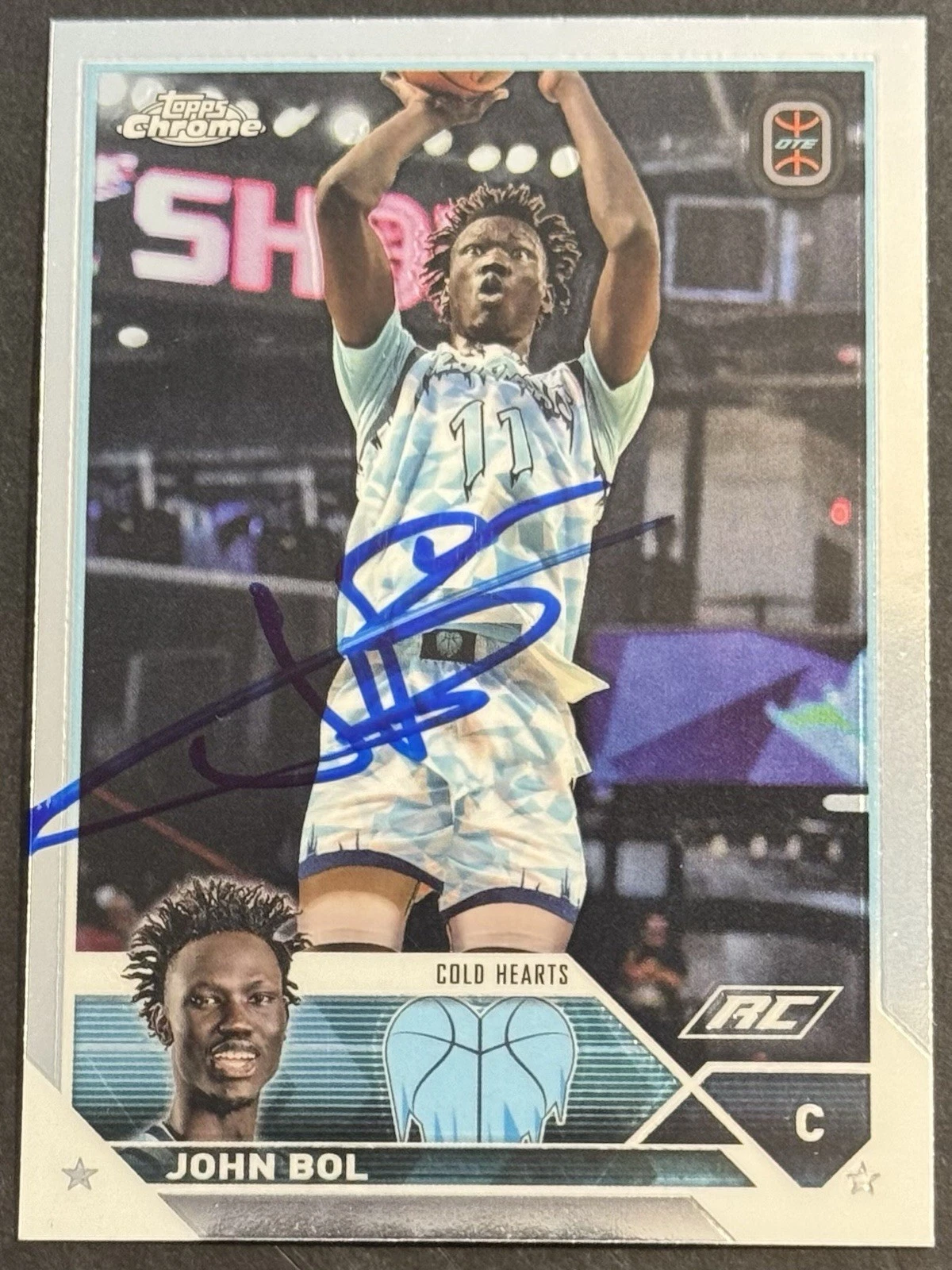 John Bol Signed 2024 Topps Chrome Rookie Card Ole Miss BAS Beckett COA