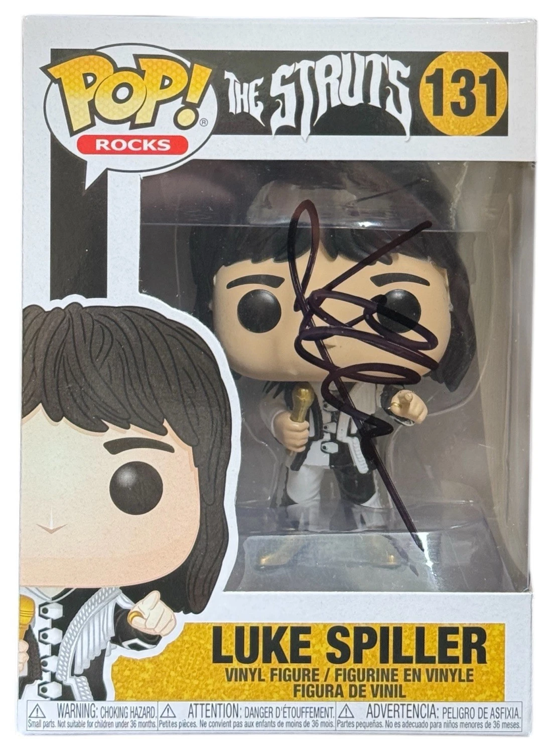 Luke Spiller The Struts Signed Autograph Funko Pop Rocks #131 Beckett BAS COA