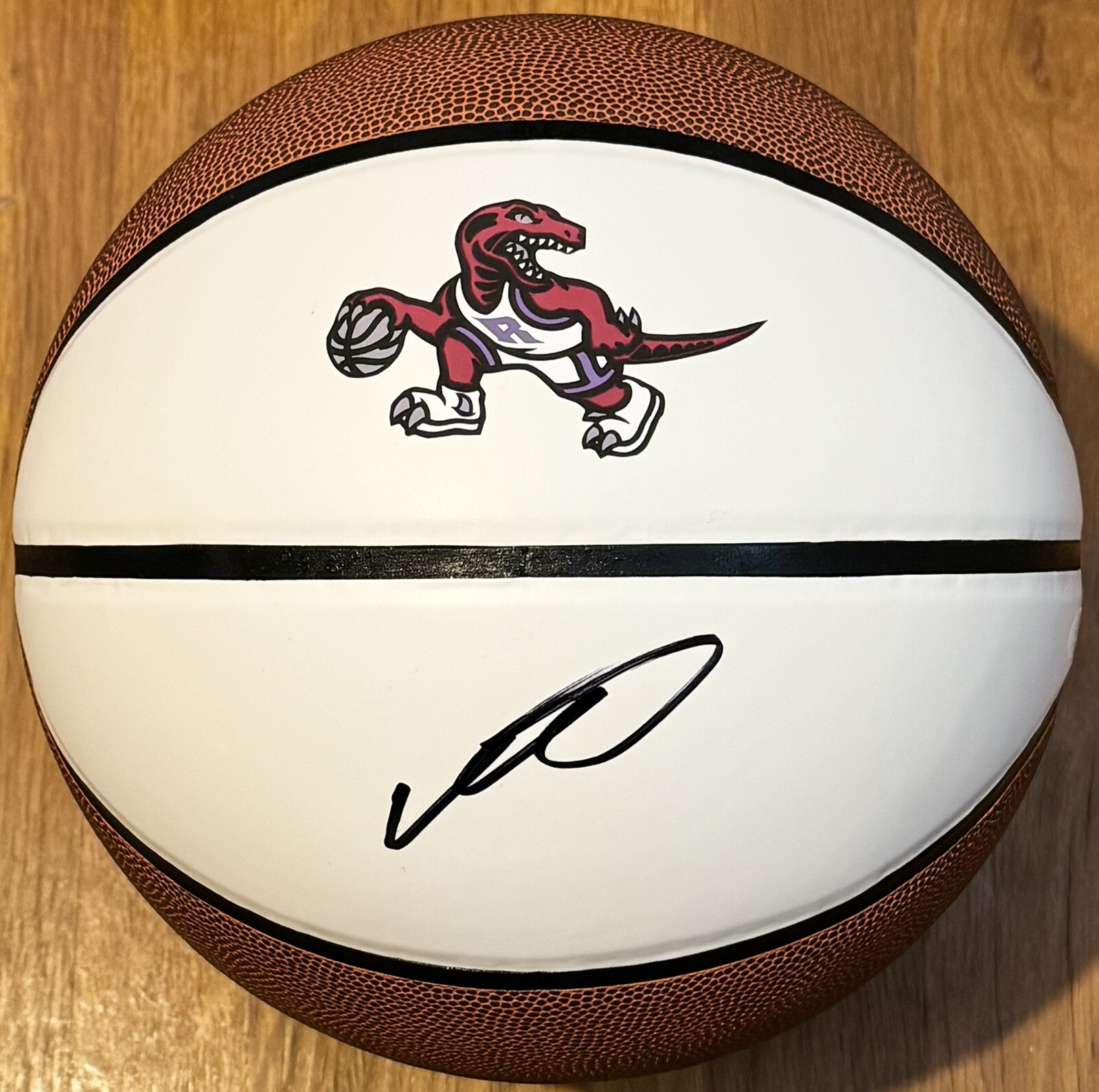 Immanuel Quickley Signed Autographed Toronto Raptors Logo Basketball JSA COA