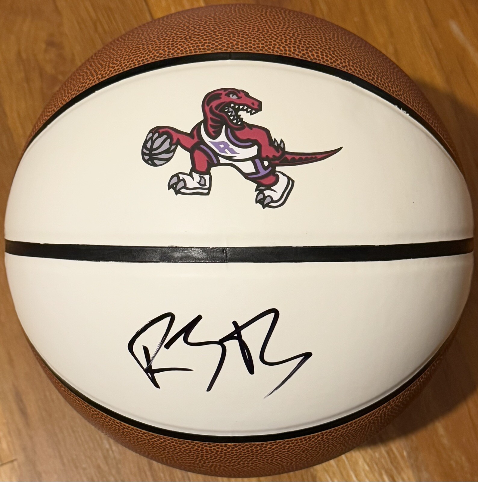 RJ Barrett Signed Autographed Toronto Raptors Logo Basketball JSA COA