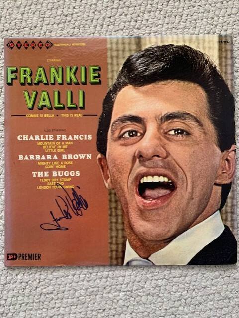 FRANKIE VALLI HAND SIGNED VINTAGE VINYL COMME SI BELLA ALBUM RARE JSA