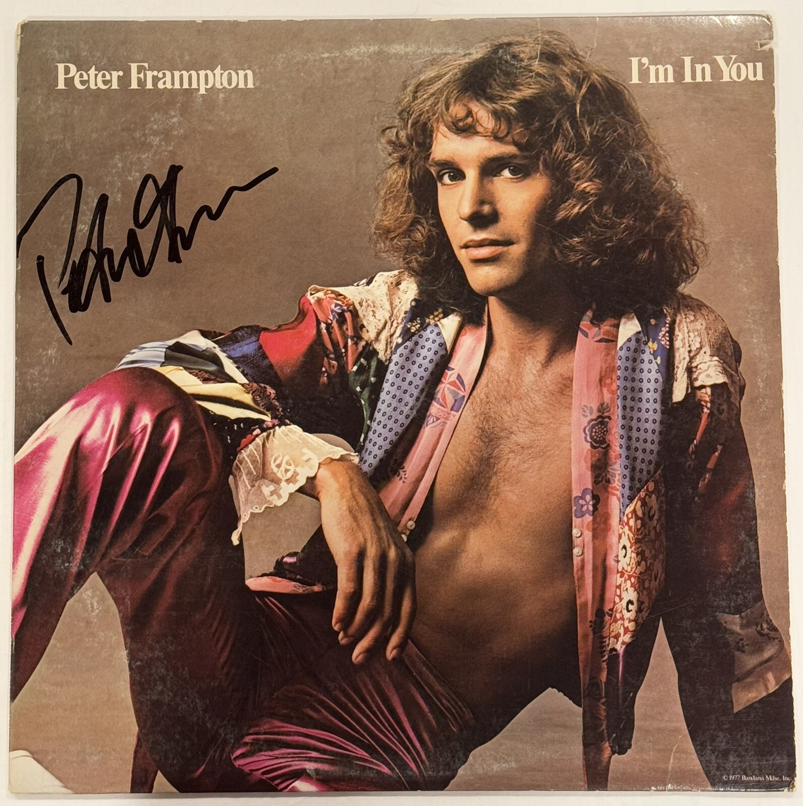 Peter Frampton Signed Autographed I’ M In You Vinyl Album Cover JSA COA