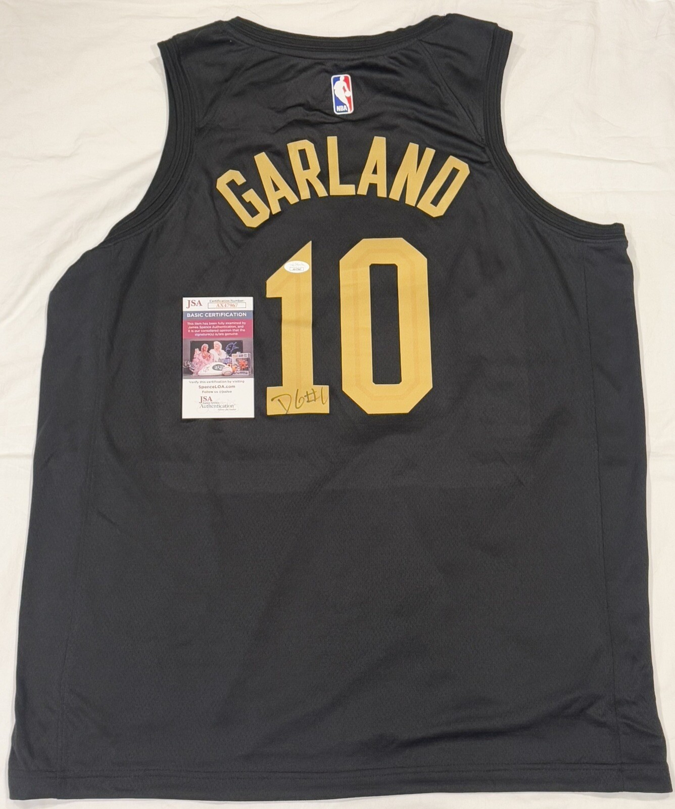 Darius Garland Signed Autographed Cleveland Cavaliers Jersey JSA COA