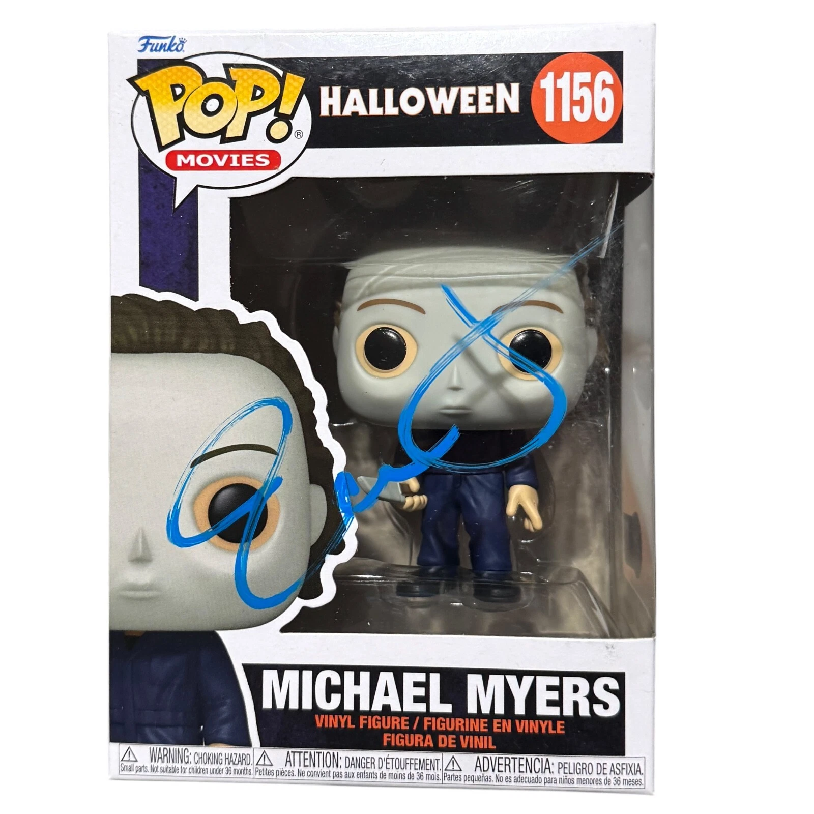 Jamie Lee Curtis Signed Autograph Halloween Michael Myers Funko Pop Beckett COA