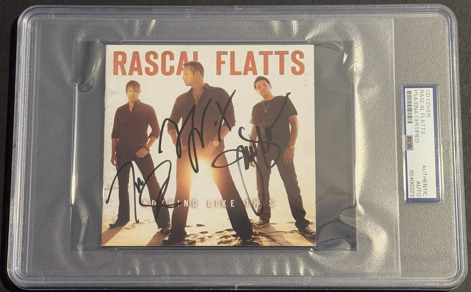 Rascal Flatts Signed Autographed Nothing Like This Cd Booklet PSA/DNA Slabbed
