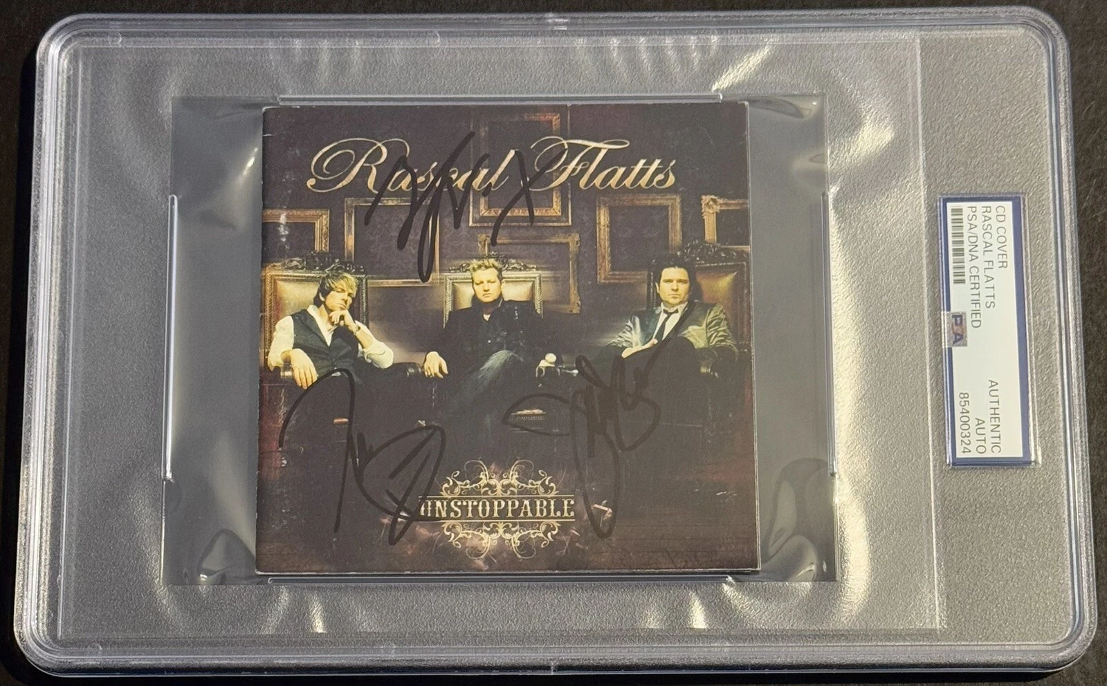 Rascal Flatts Signed Autographed Unstoppable Cd Booklet PSA/DNA Slabbed