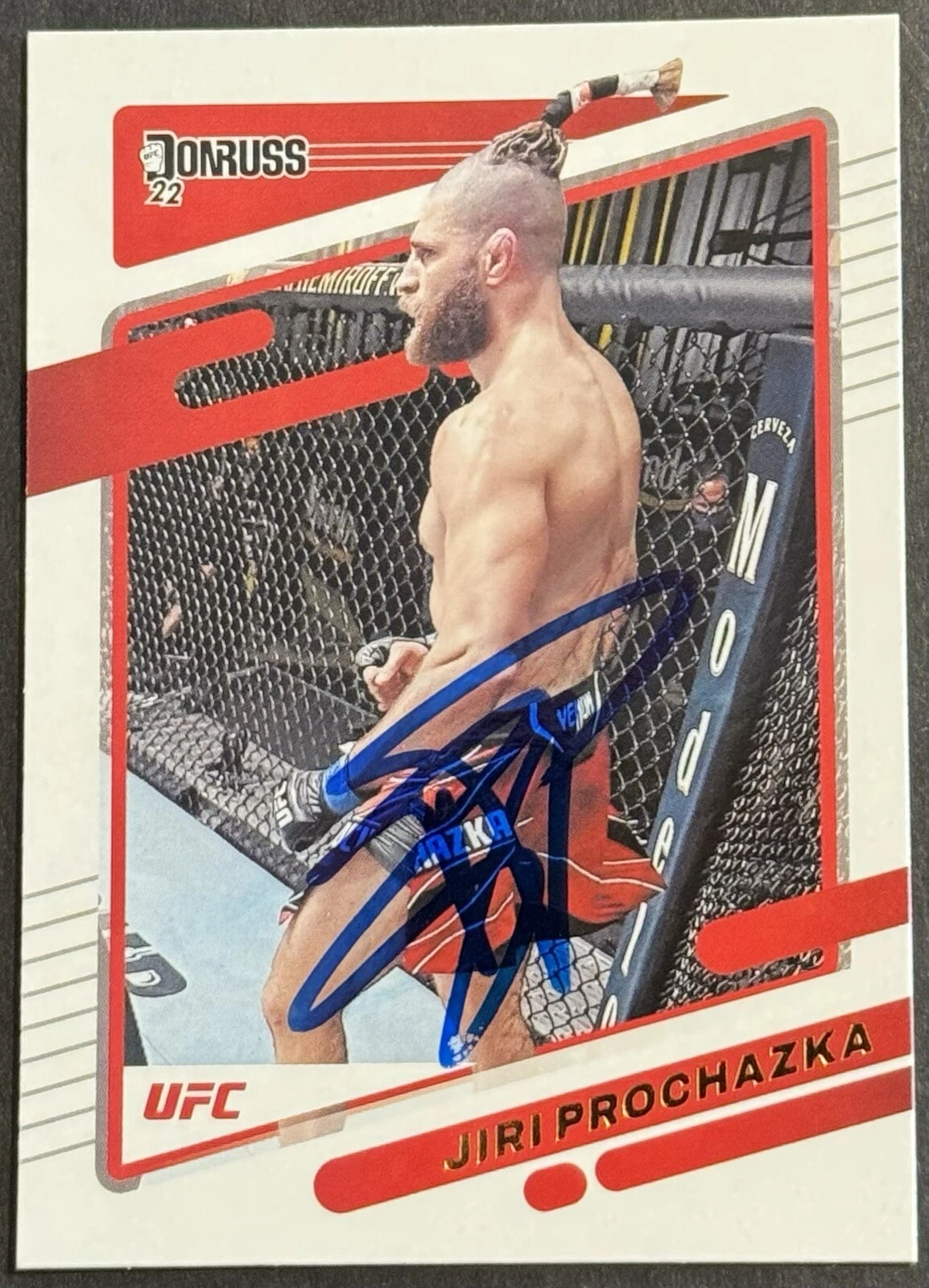 Jiri Prochazka Signed Autographed 2022 Donruss UFC Base Card Beckett Coa