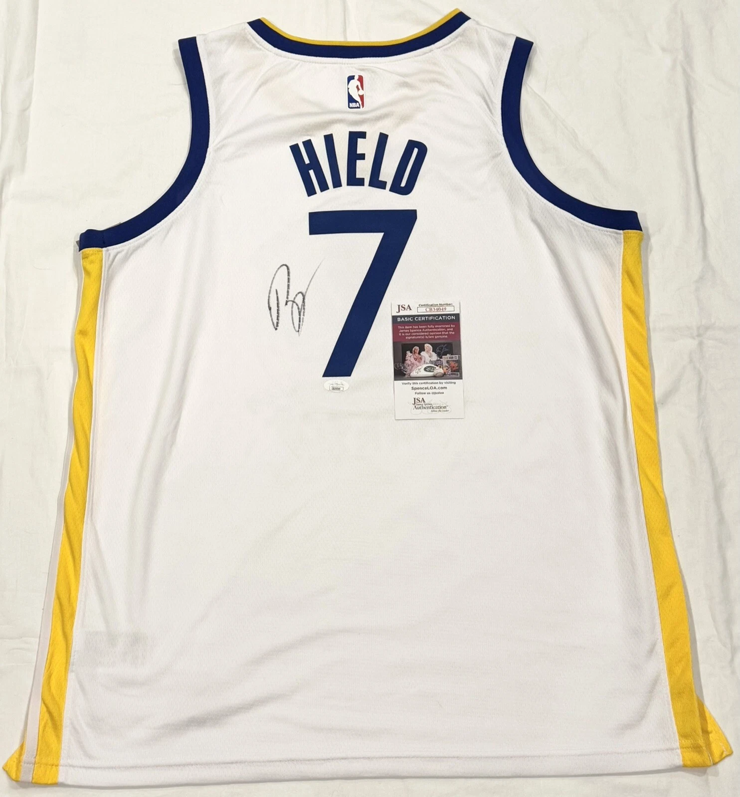 Buddy Hield Signed Autographed Golden State Warriors Jersey JSA COA