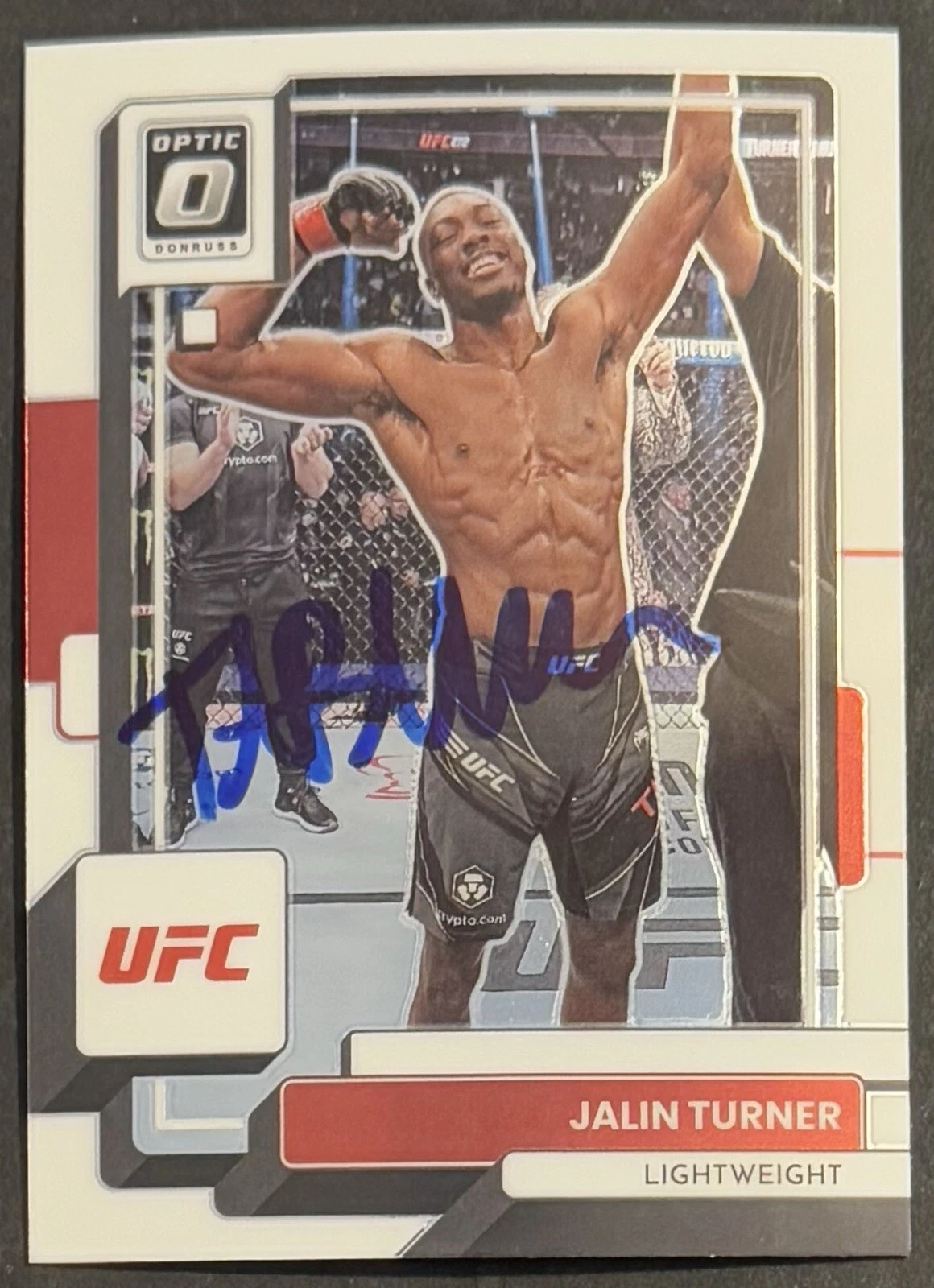 Jalin Turner Signed 2023 Donruss Optic UFC Base Card Beckett COA