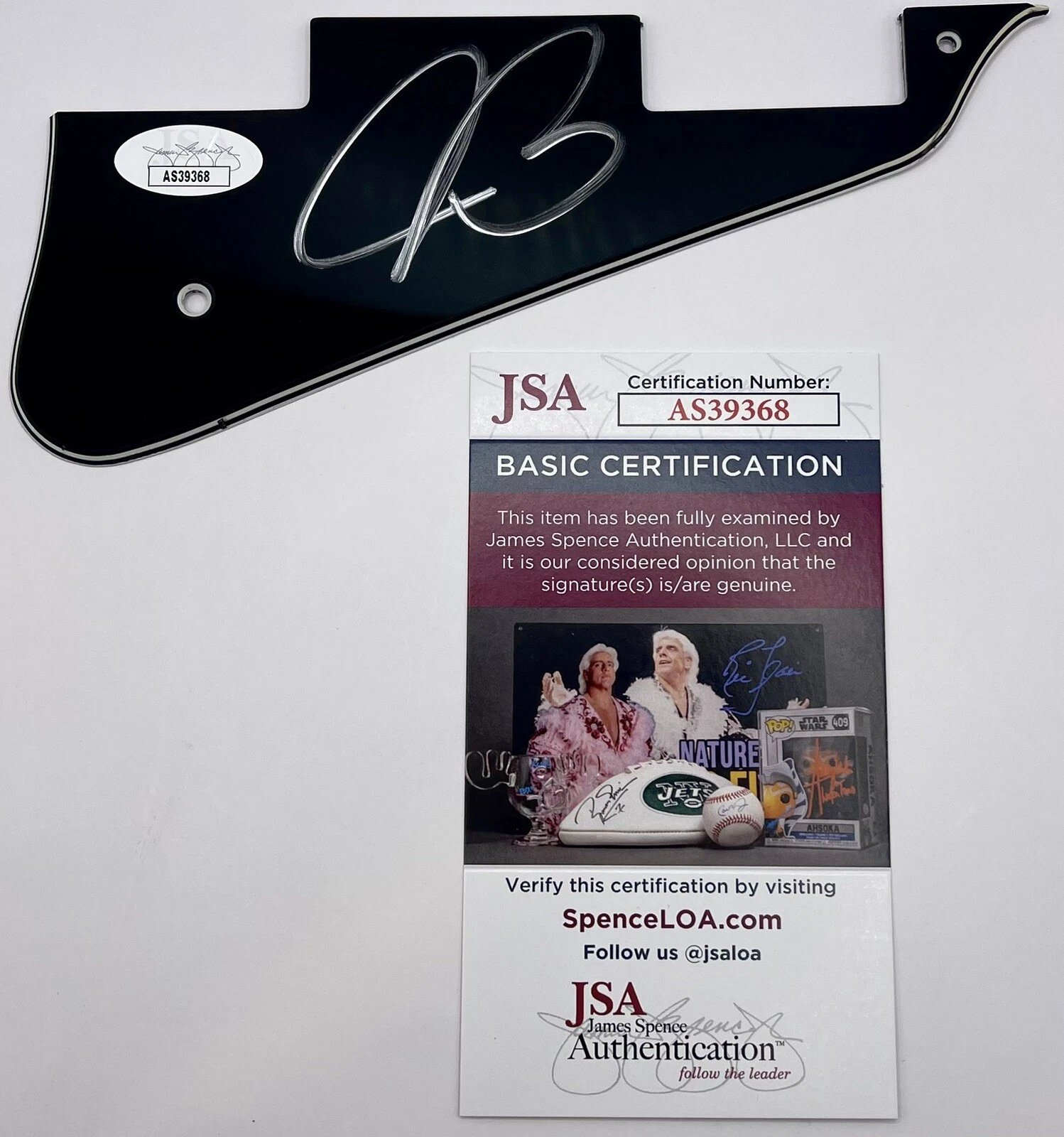 JOE BONAMASSA SIGNED LES PAUL PICKGUARD JSA COA AUTOGRAPHED PICK GUARD RARE