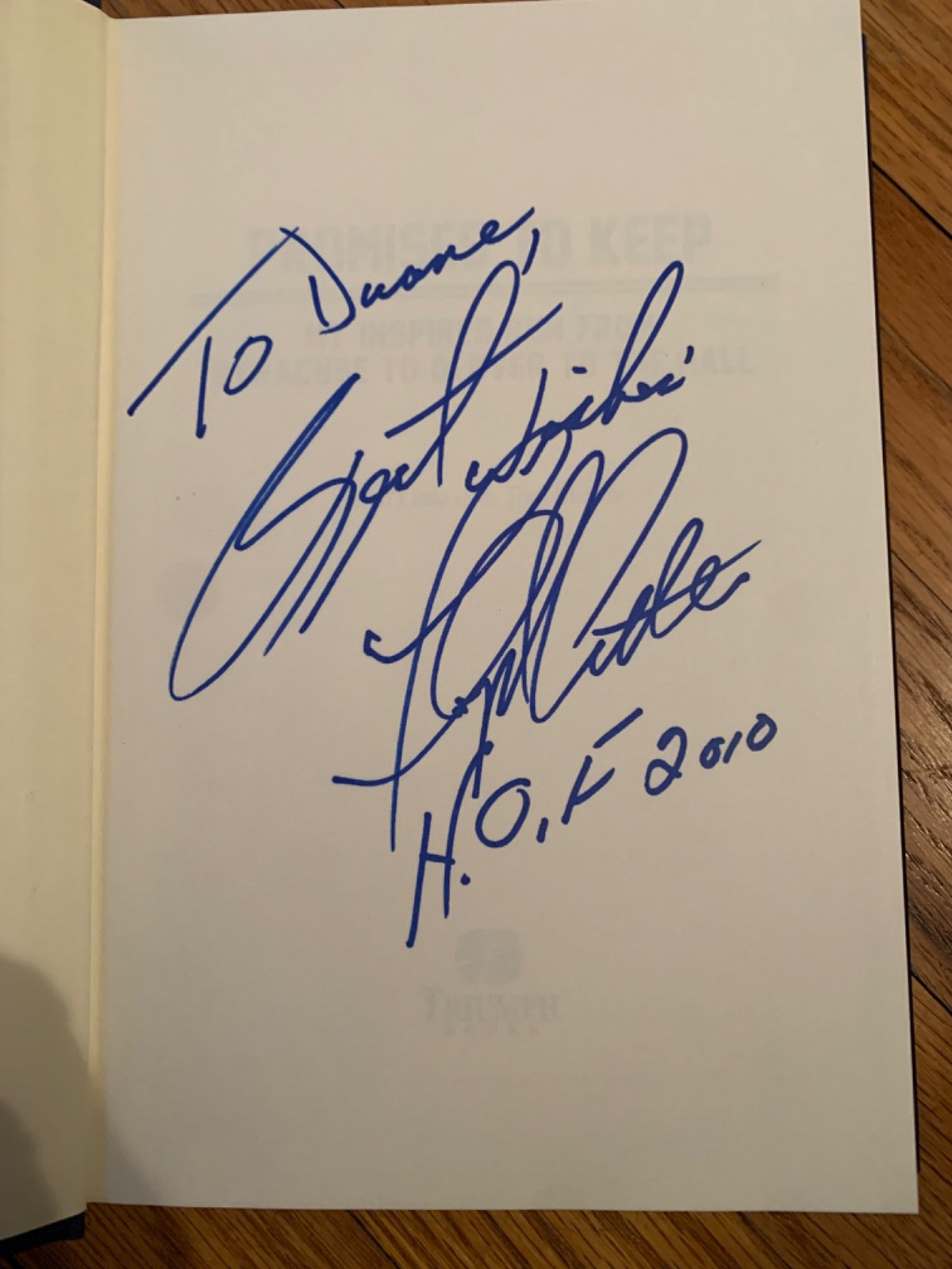 FLOYD LITTLE HAND SIGNED+INSCRIBED HARDCOVER BOOK+COA PROMISES TO KEEP
