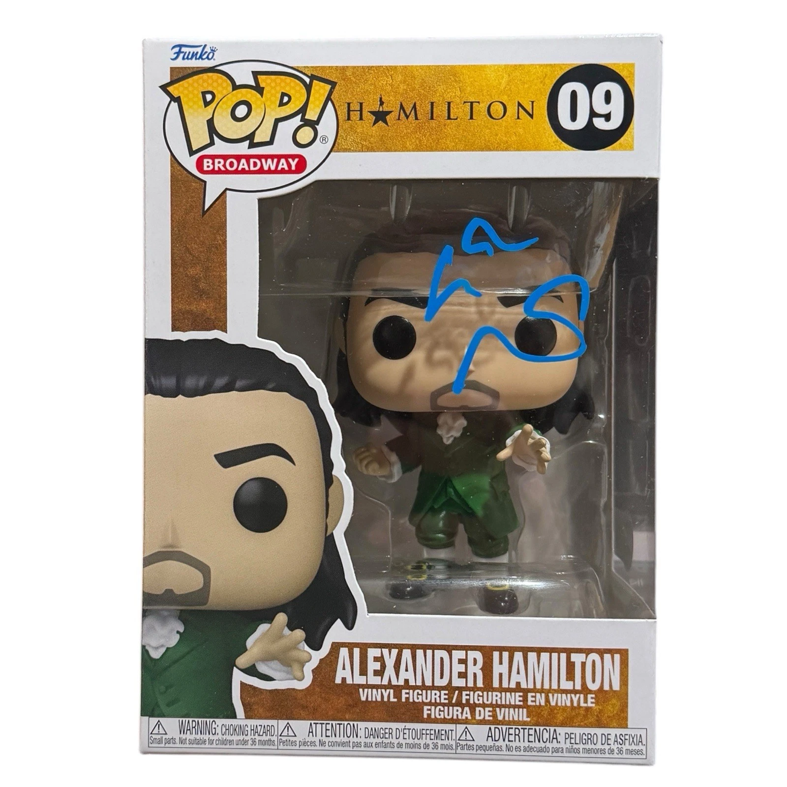 Lin-Manuel Miranda 'Hamilton' Signed Alexander Hamilton Funko Pop 09 Beckett COA