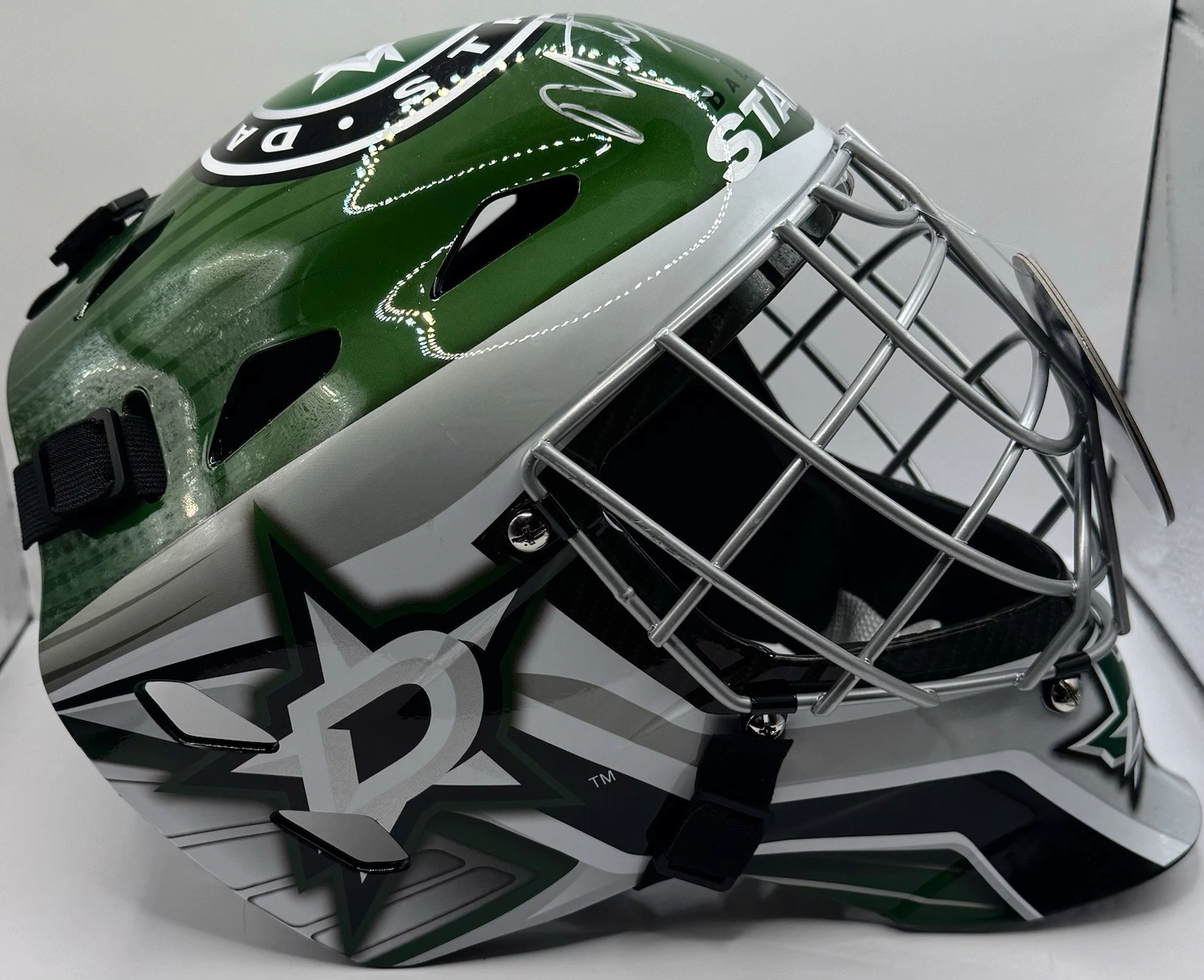 Marty Turco Signed Autographed Dallas Stars Goalie Mask JSA COA