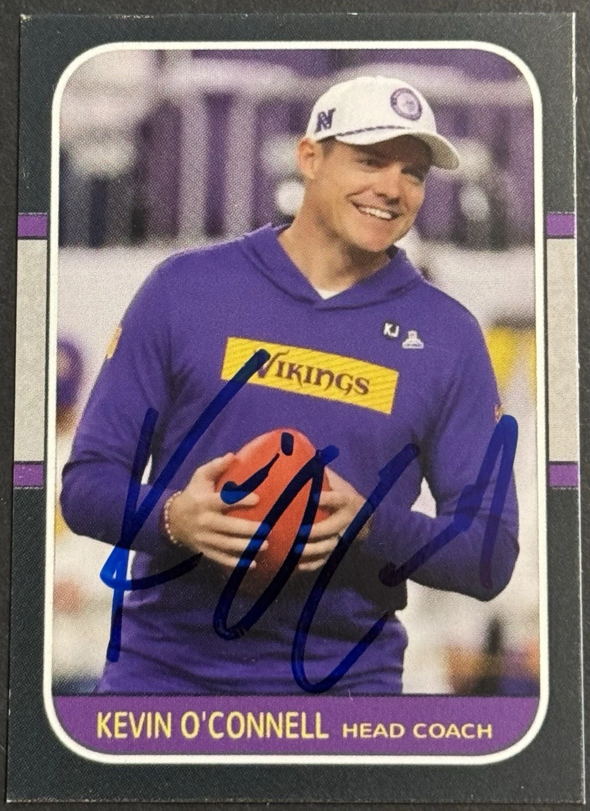 Kevin O’Connell Signed Autographed Custom Minnesota Viking Card BAS Beckett COA