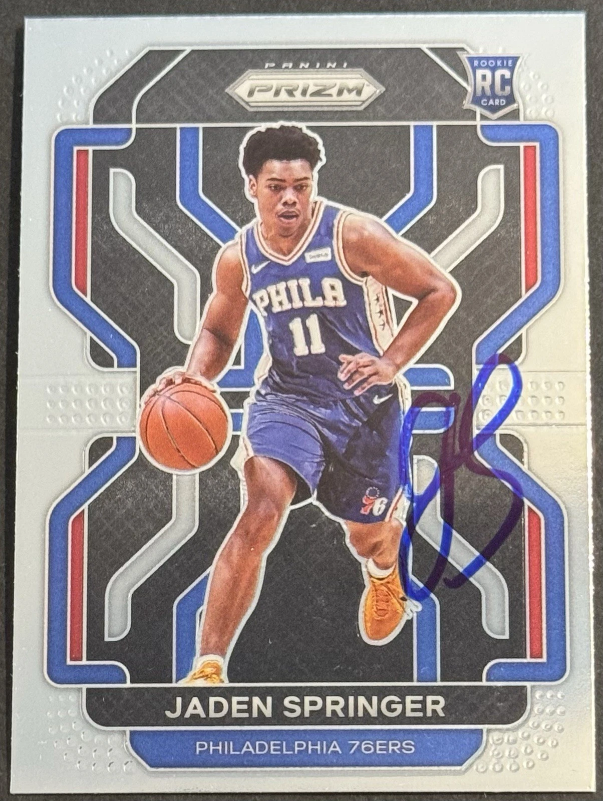 Jaden Springer Signed 2021-22 Panini Prizm Rookie Card BAS Beckett Celtics