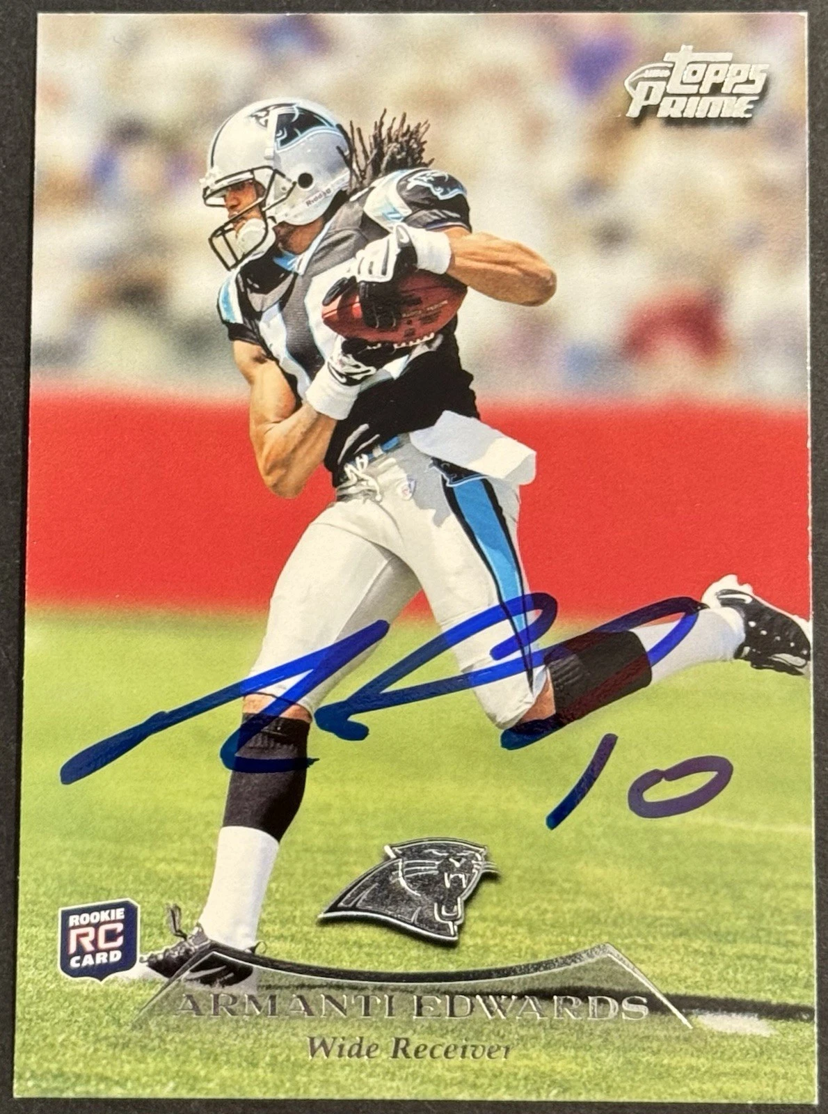 ARMANTI EDWARDS SIGNED 2010 TOPPS PRIME ROOKIE CARD BAS BECKETT APP STATE COLLECTIBLE MEMORABILIA